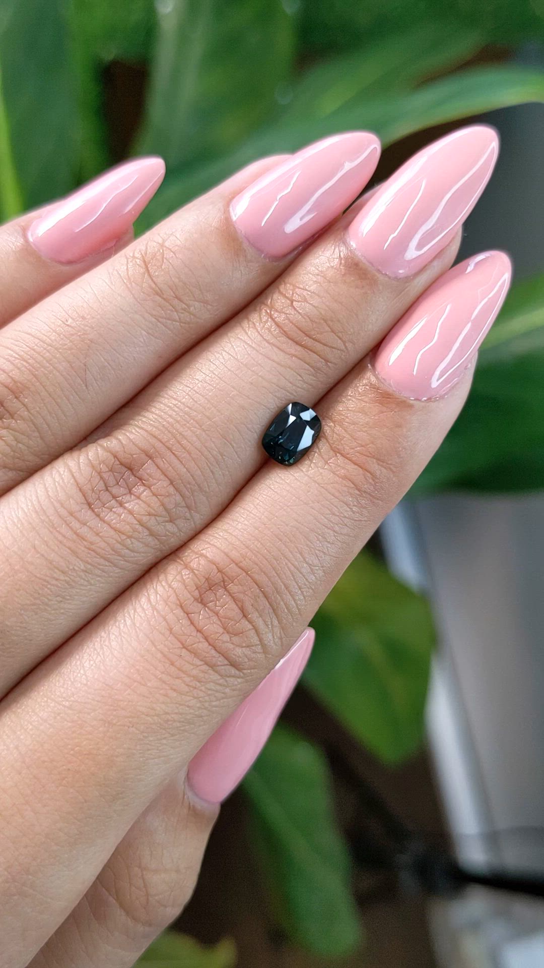 1.22 Ct. Greenish Blue Sapphire from Madagascar Size Video