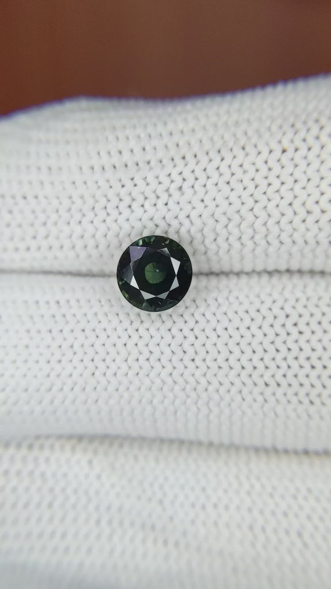 1.84 Ct. Greenish Blue Sapphire from Madagascar Size Video