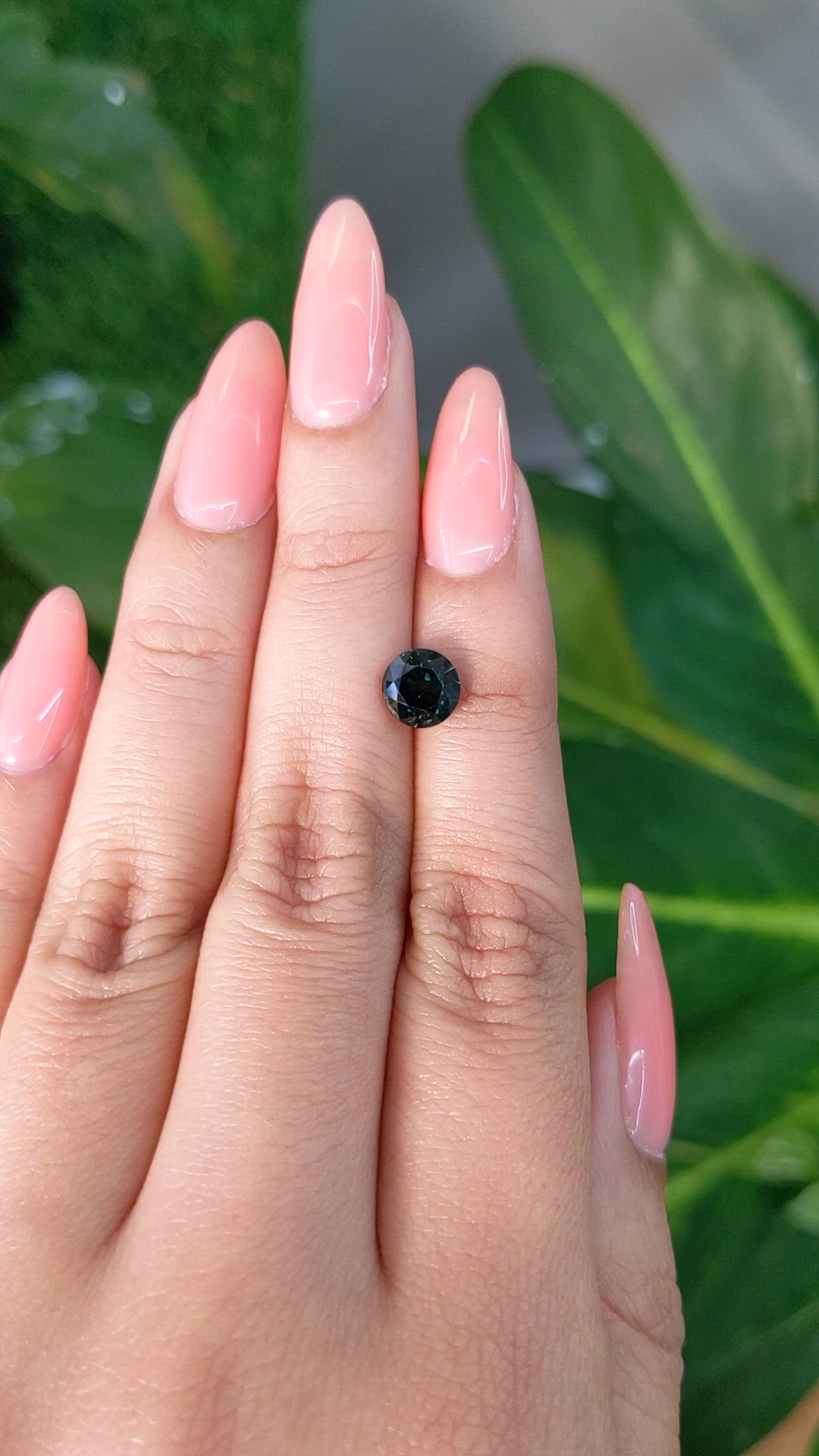 1.84 Ct. Greenish Blue Sapphire from Madagascar Size Video