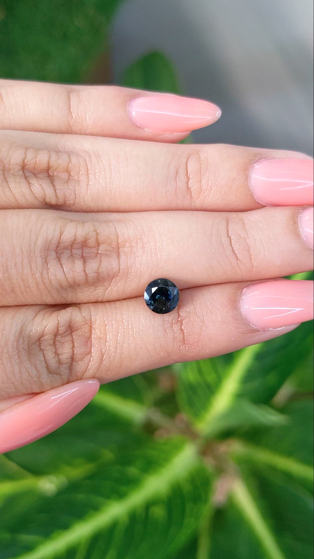 1.39 Ct. Greenish Blue Sapphire from Madagascar Size Video