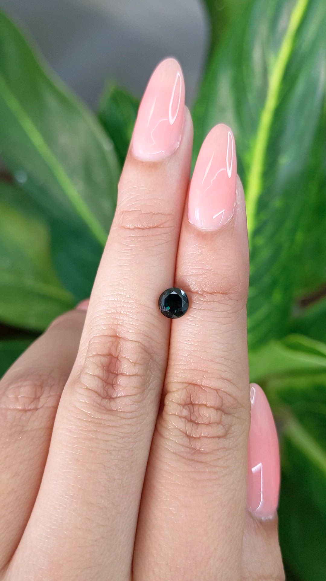 1.01 Ct. Greenish Blue Sapphire from Madagascar Size Video