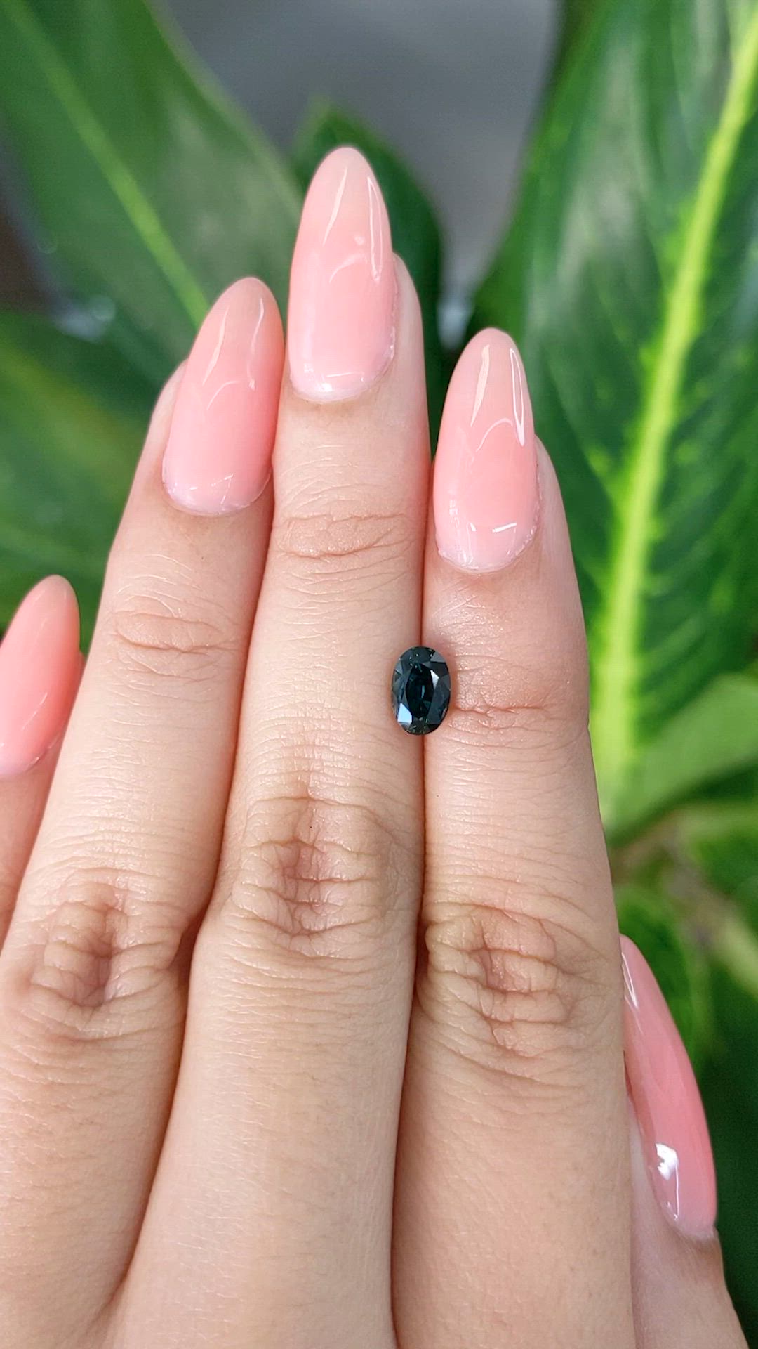 1.11 Ct. Greenish Blue Sapphire from Madagascar Size Video