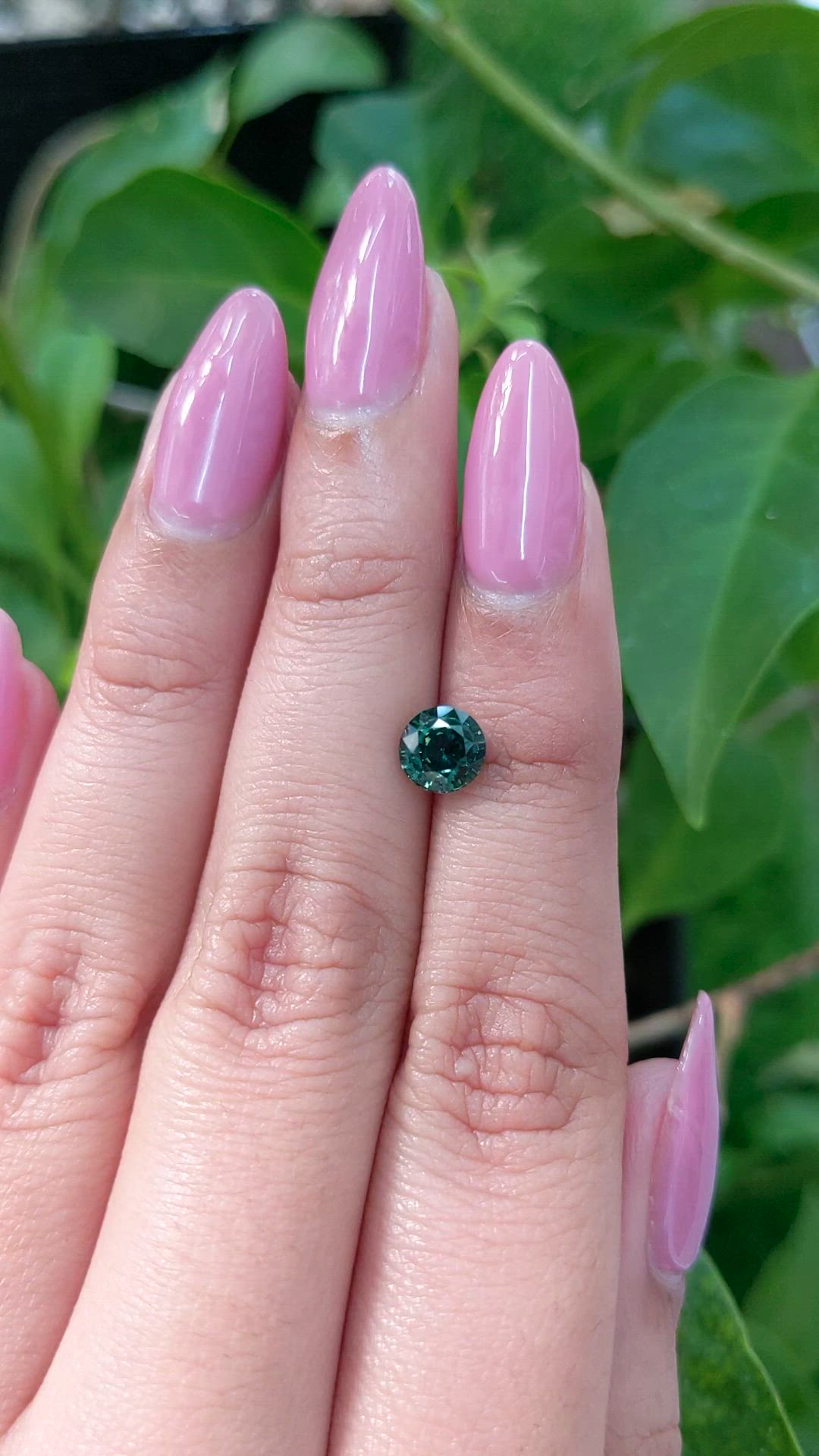 1.23 Ct. Green Sapphire from Madagascar Size Video