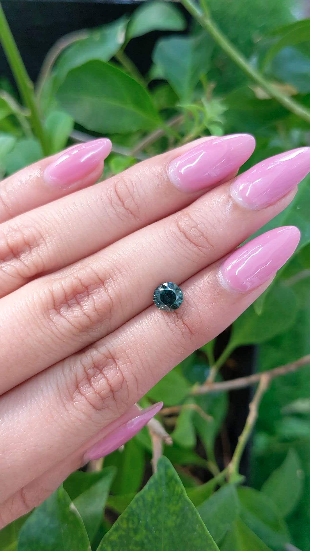 1.23 Ct. Green Sapphire from Madagascar Size Video