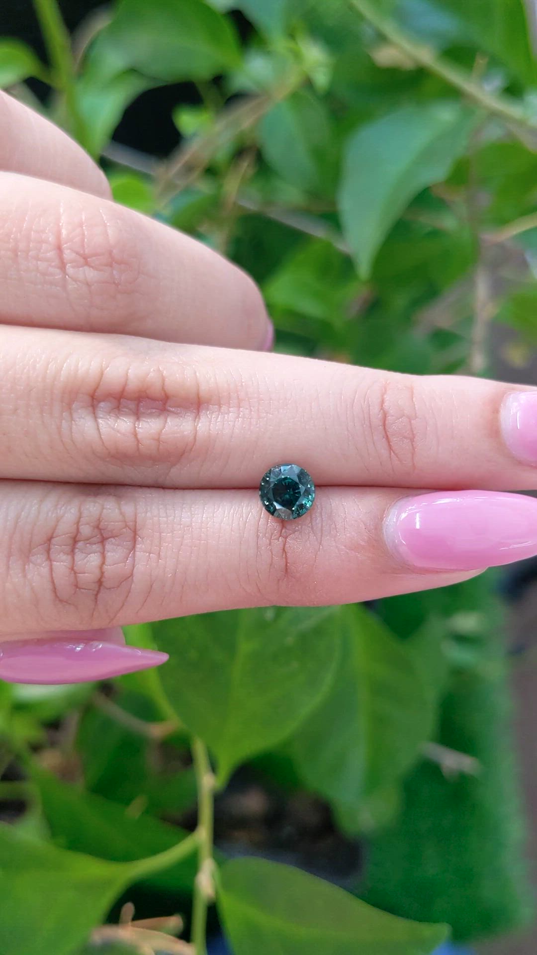 1.23 Ct. Green Sapphire from Madagascar Size Video