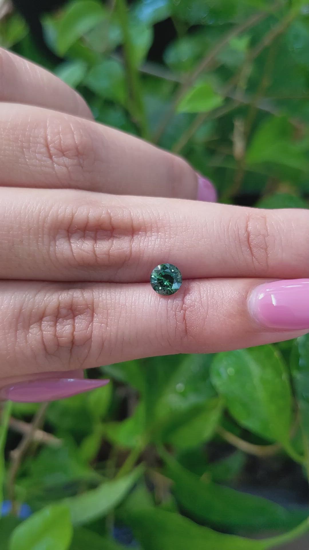 0.94 Ct. Green Sapphire from Madagascar Size Video