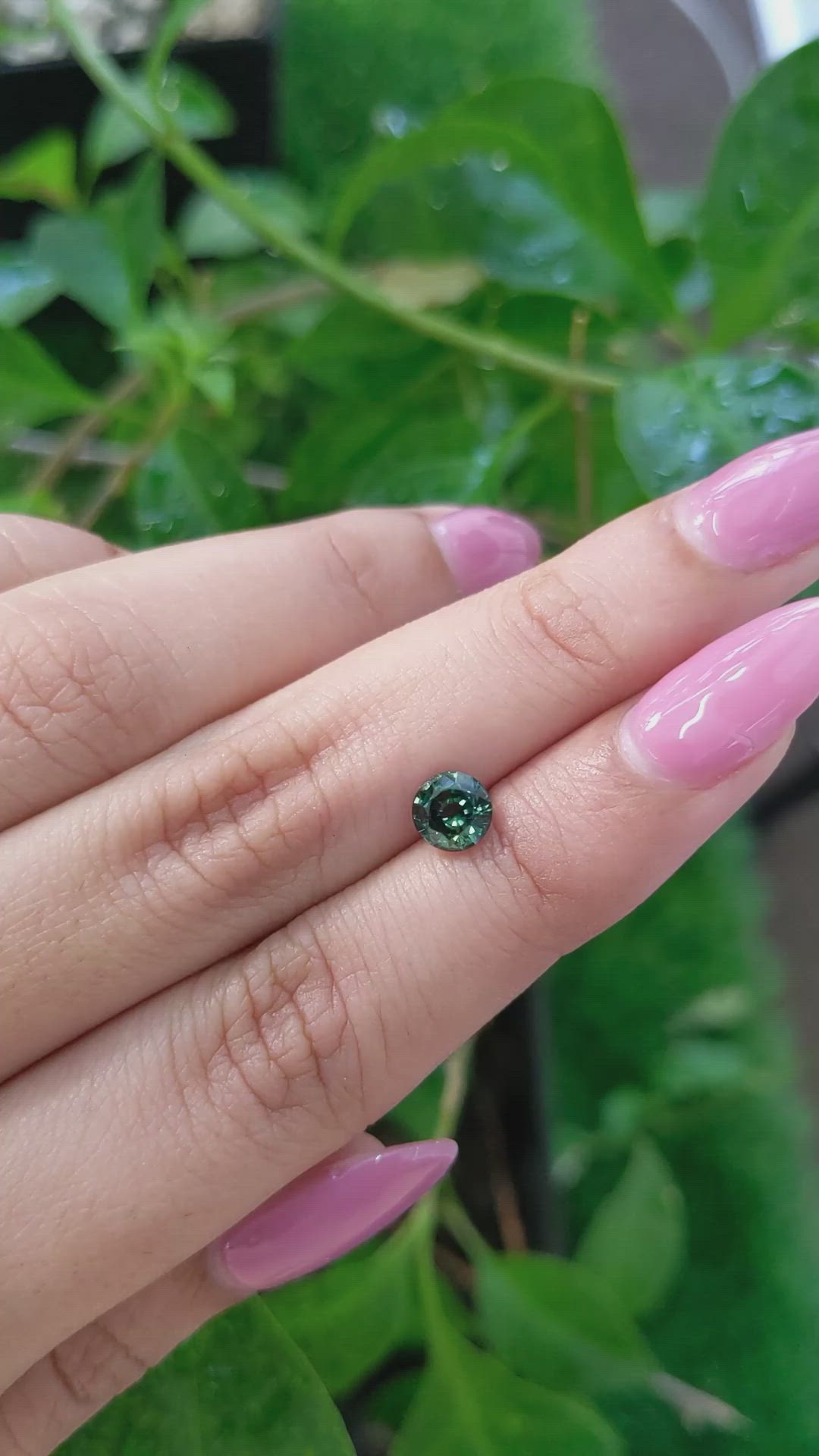1.14 Ct. Green Sapphire from Madagascar Size Video