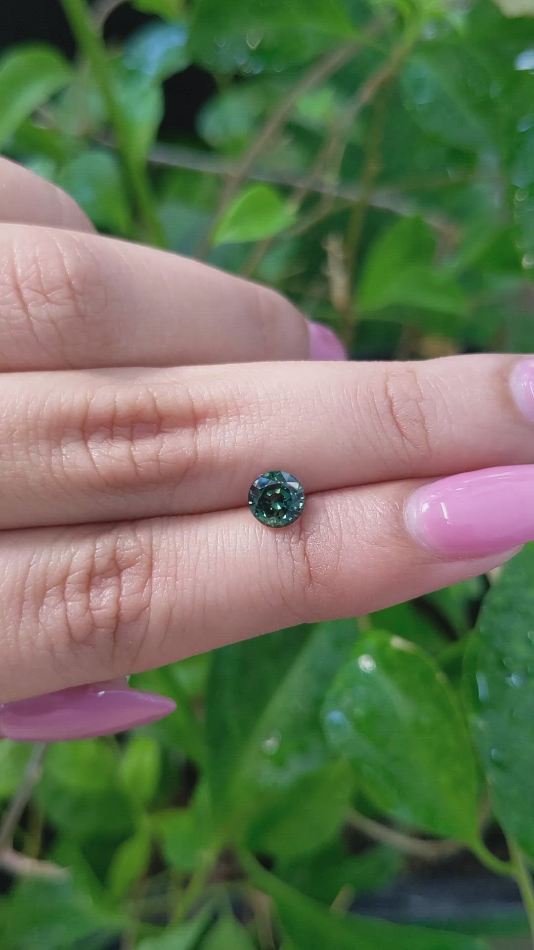 1.14 Ct. Green Sapphire from Madagascar Size Video