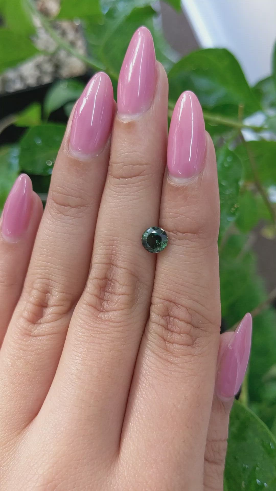 1.14 Ct. Green Sapphire from Madagascar Size Video