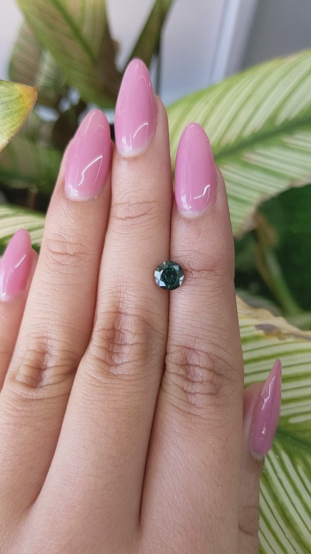 1.22 Ct. Green Sapphire from Madagascar Size Video
