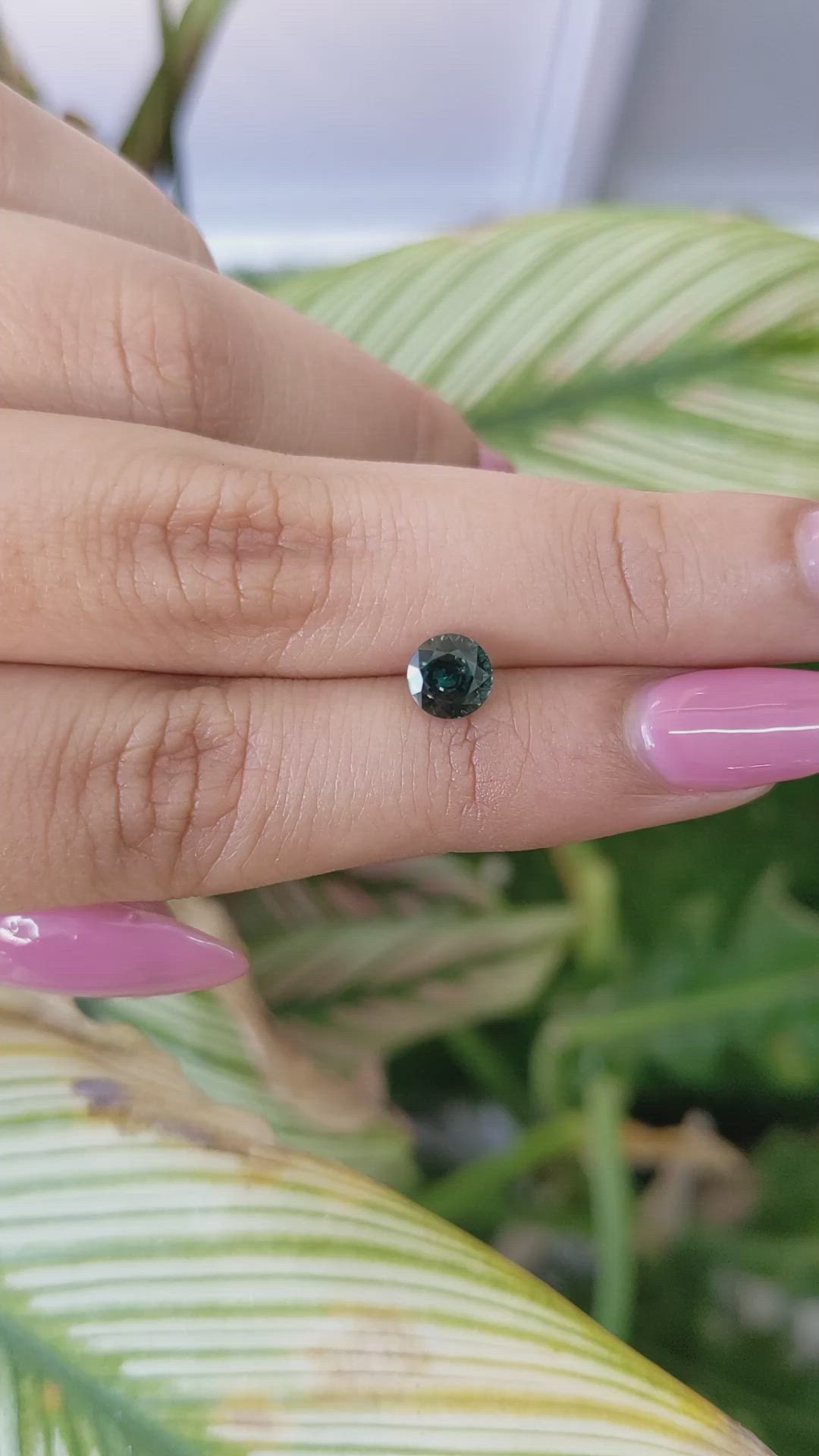 1.22 Ct. Green Sapphire from Madagascar Size Video