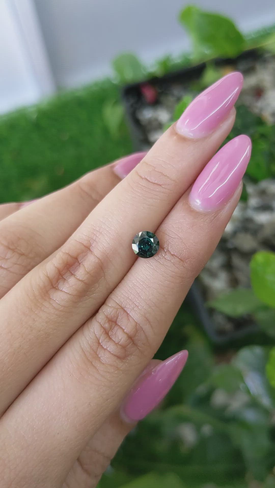 1.22 Ct. Green Sapphire from Madagascar Size Video