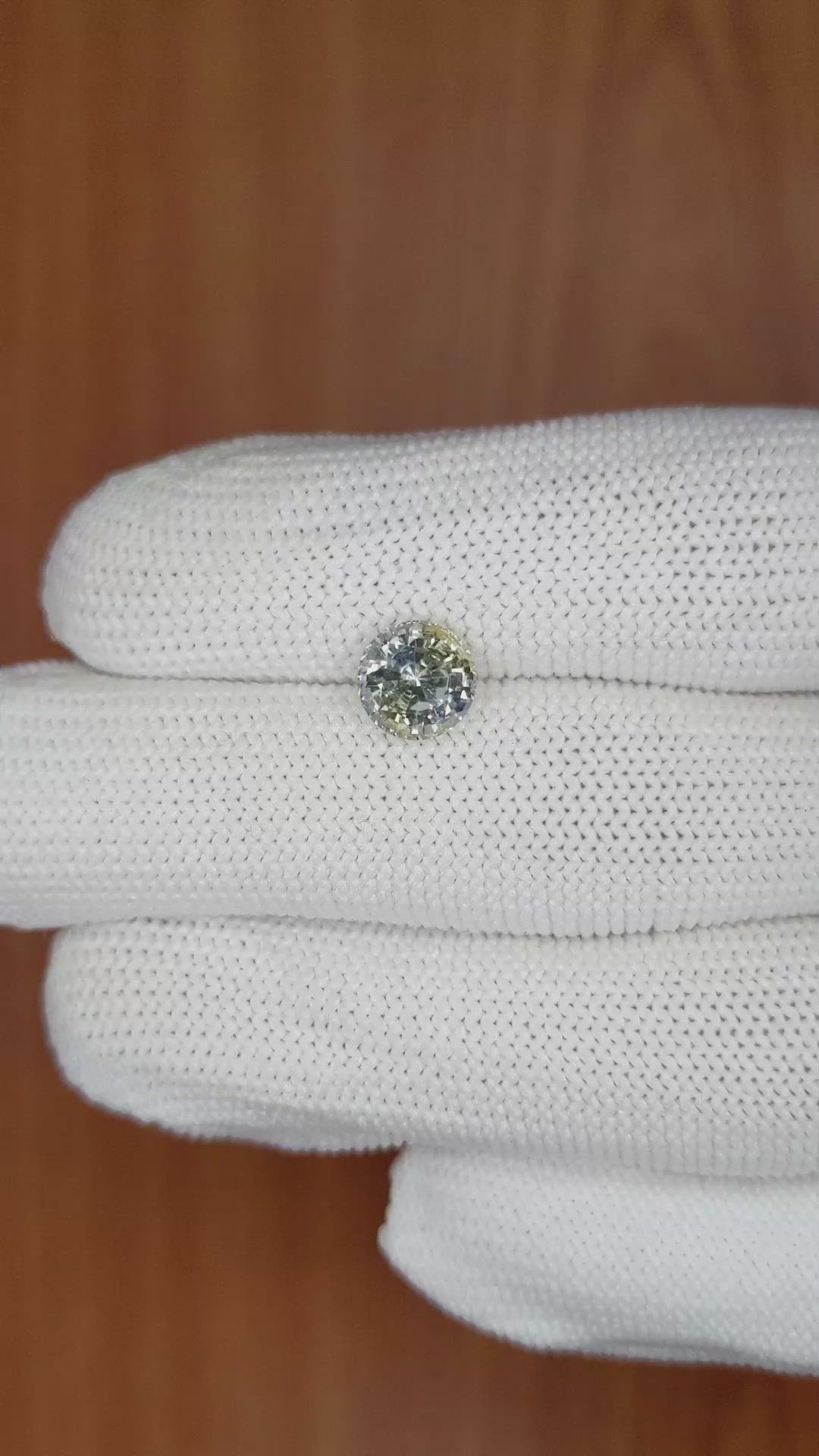 2.03 Ct. Bi Color Sapphire from Ceylon (Sri Lanka) Size Video