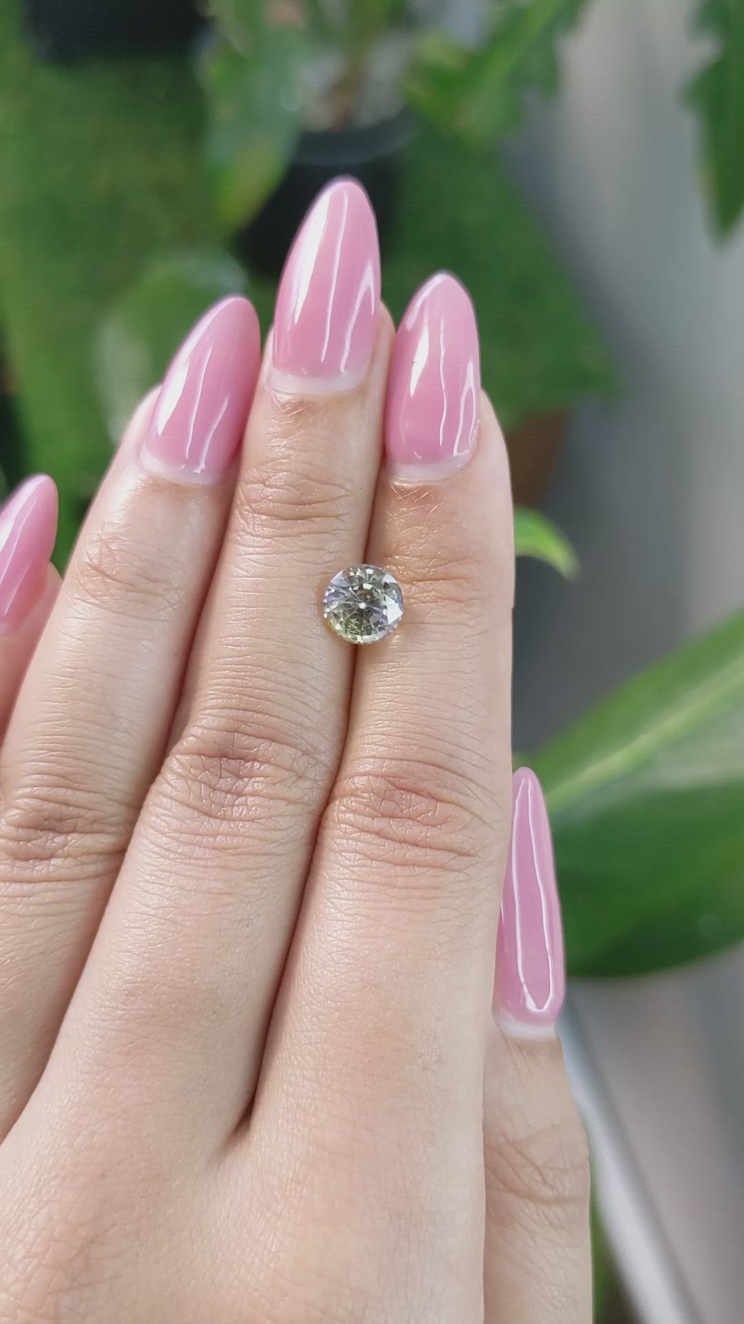 2.03 Ct. Bi Color Sapphire from Ceylon (Sri Lanka) Size Video