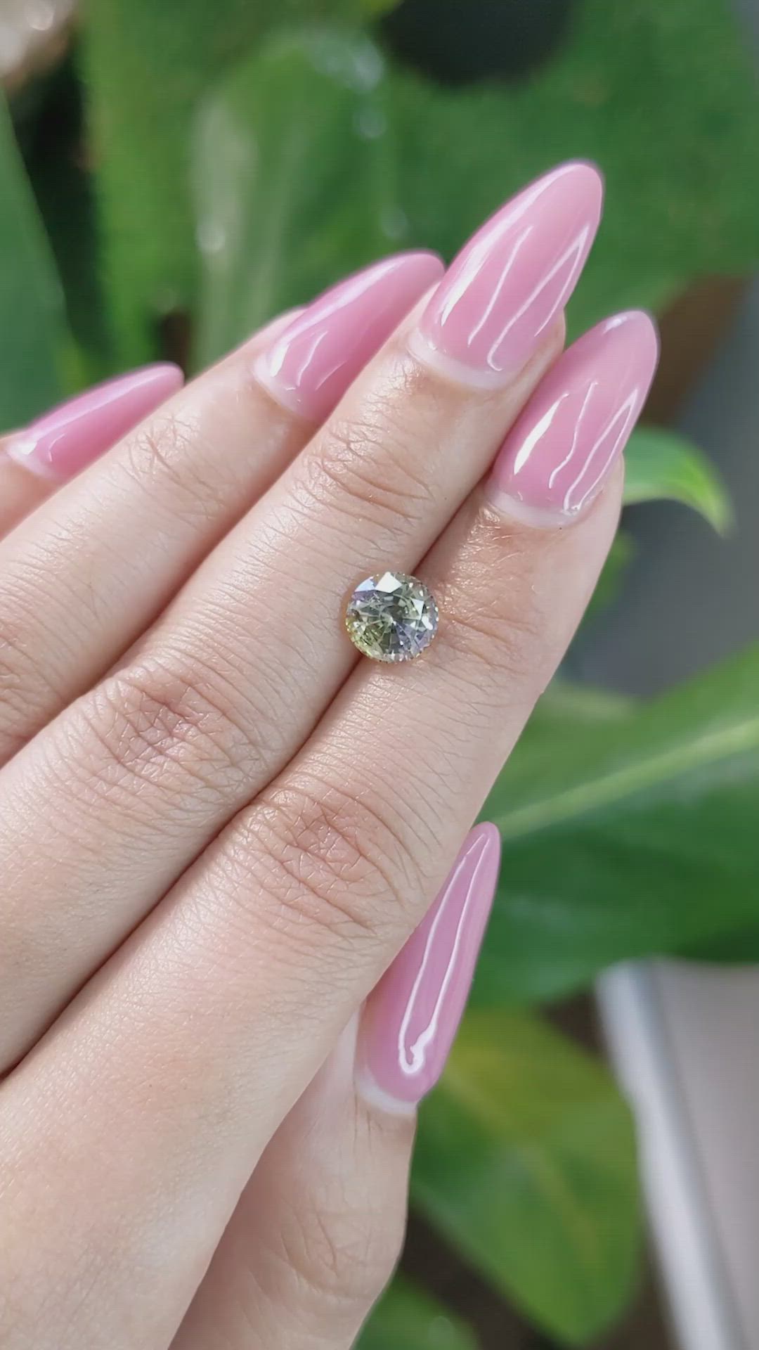 2.03 Ct. Bi Color Sapphire from Ceylon (Sri Lanka) Size Video
