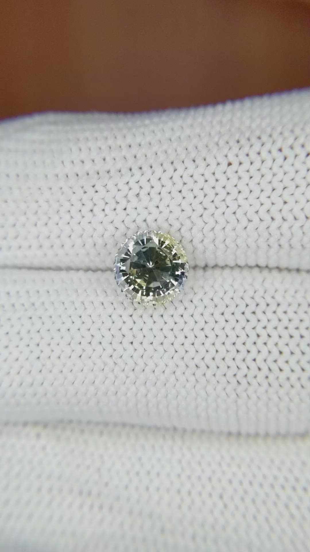 2.03 Ct. Bi Color Sapphire from Ceylon (Sri Lanka) Size Video