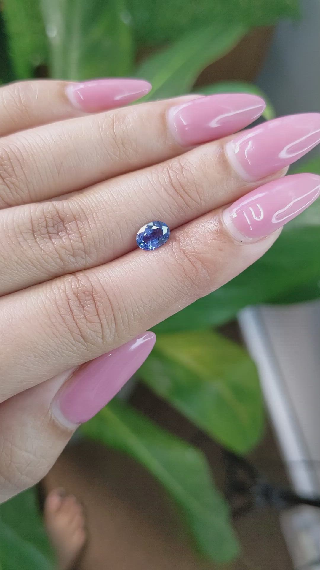0.85 Ct. Blue Sapphire from Ceylon (Sri Lanka) Size Video