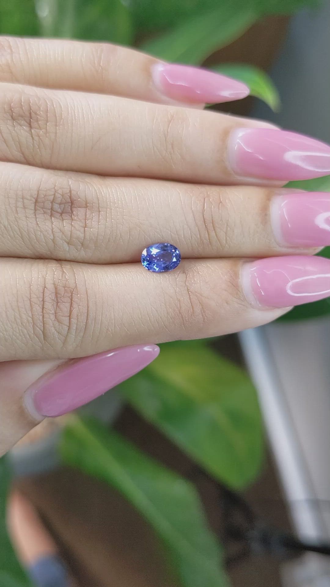 0.85 Ct. Blue Sapphire from Ceylon (Sri Lanka) Size Video