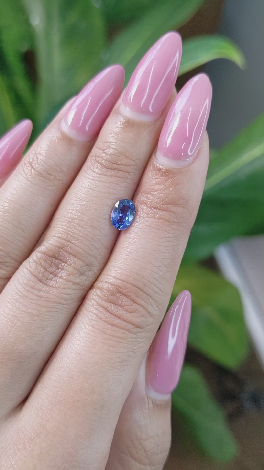 0.85 Ct. Blue Sapphire from Ceylon (Sri Lanka) Size Video