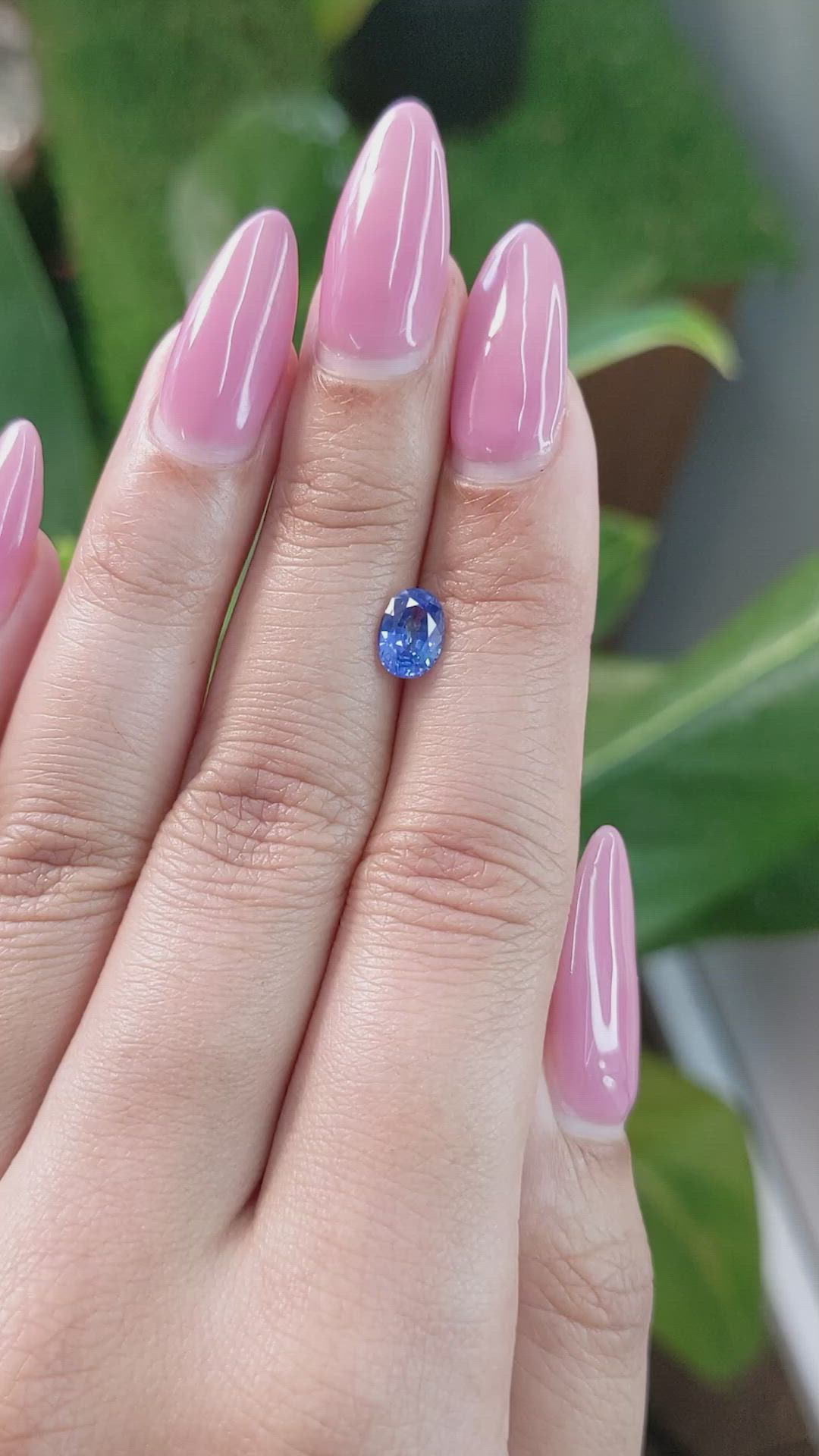 1.04 Ct. Blue Sapphire from Ceylon (Sri Lanka) Size Video