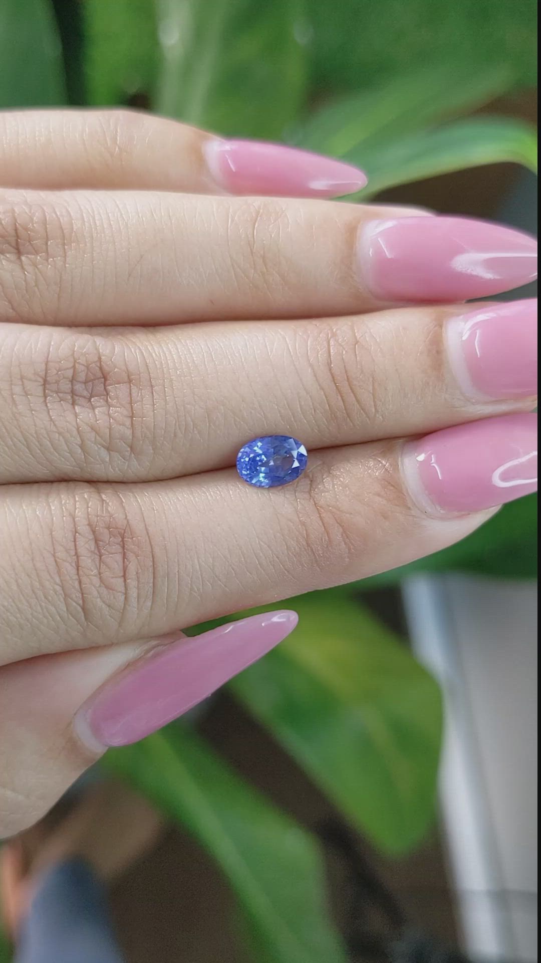 1.04 Ct. Blue Sapphire from Ceylon (Sri Lanka) Size Video