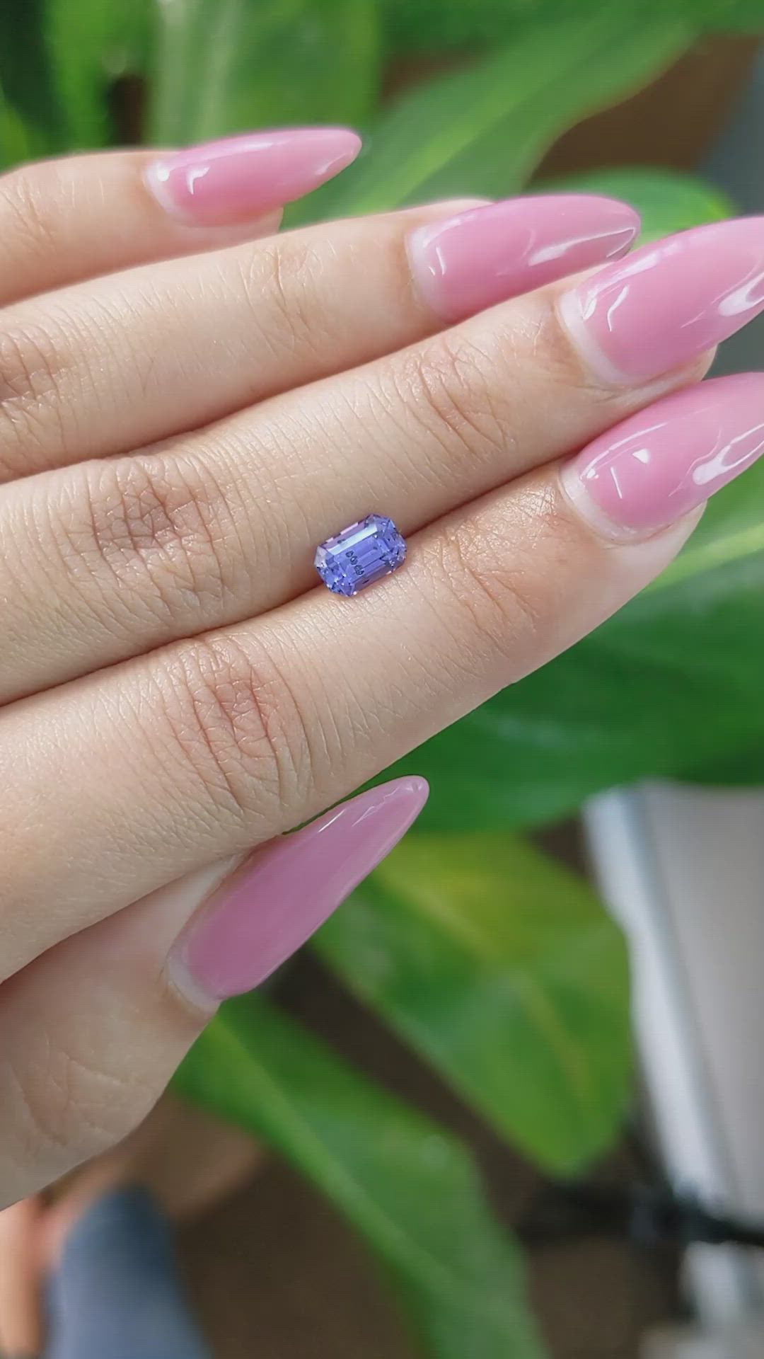 1.24 Ct. Purple Sapphire from Ceylon (Sri Lanka) Size Video