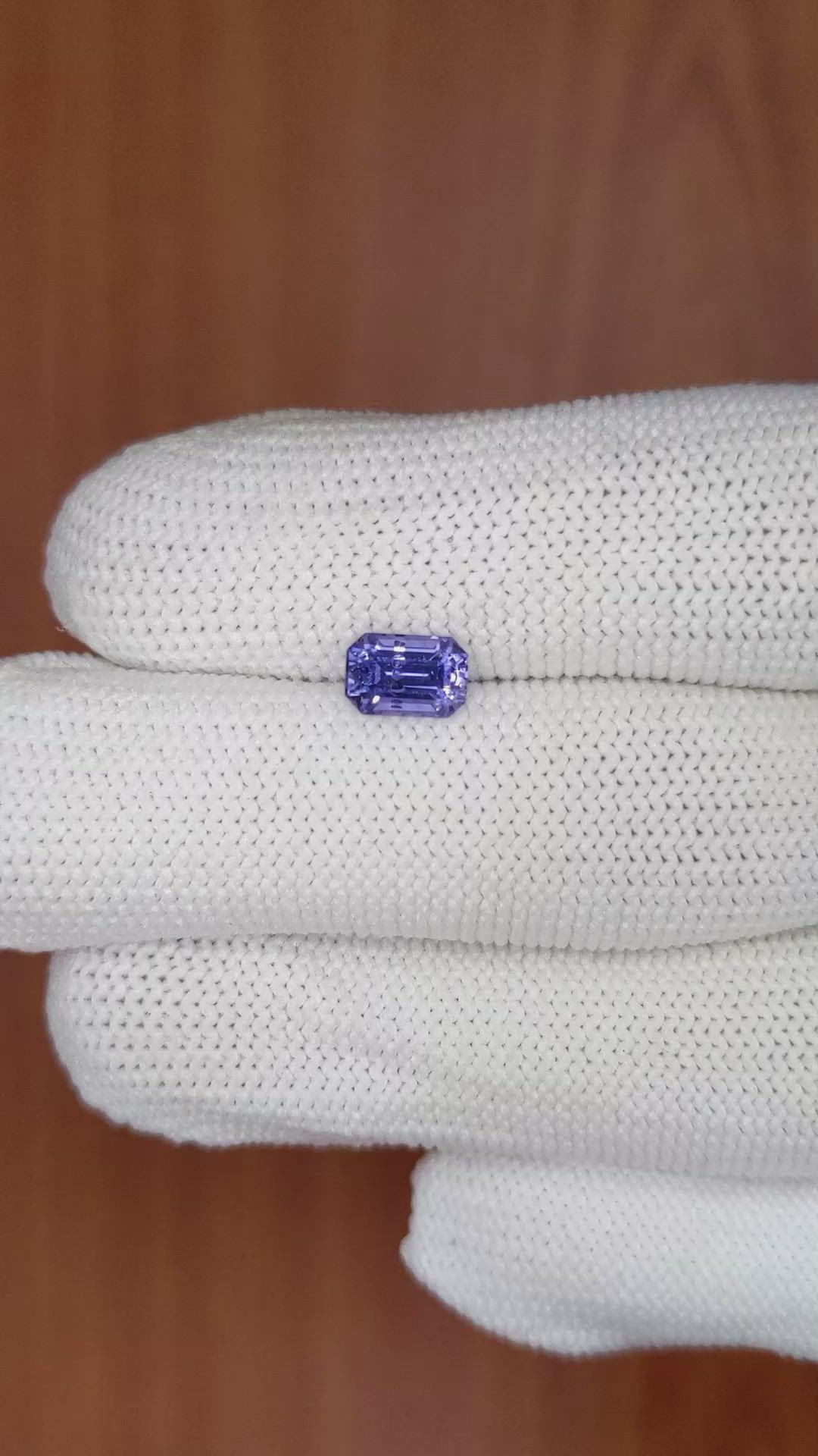 1.24 Ct. Purple Sapphire from Ceylon (Sri Lanka) Size Video