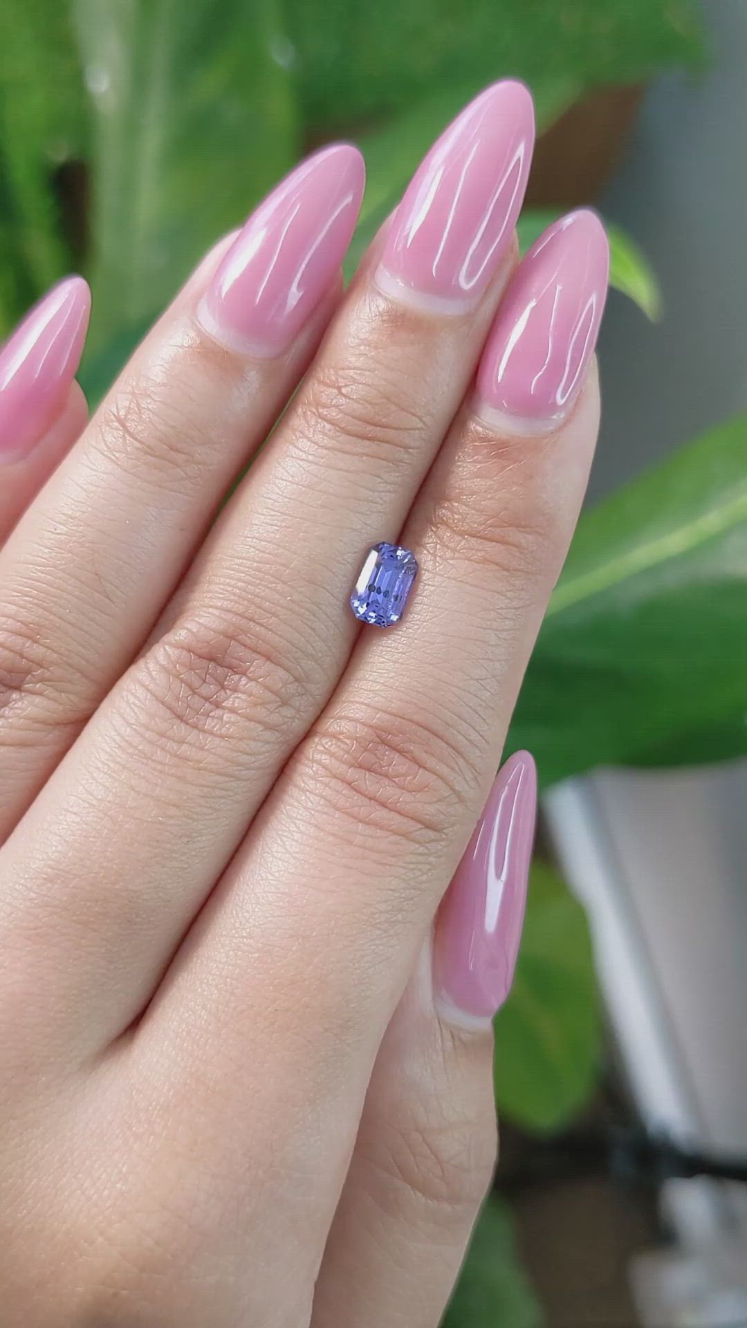 1.24 Ct. Purple Sapphire from Ceylon (Sri Lanka) Size Video