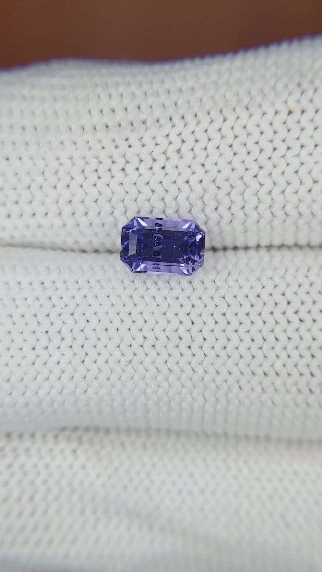 1.24 Ct. Purple Sapphire from Ceylon (Sri Lanka) Size Video