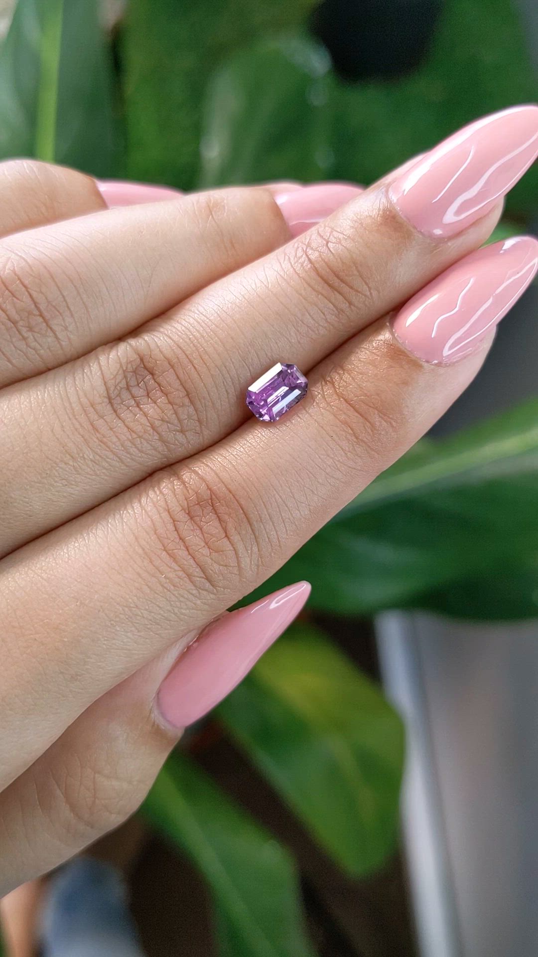 1.39 Ct. Purple Sapphire from Ceylon (Sri Lanka) Size Video