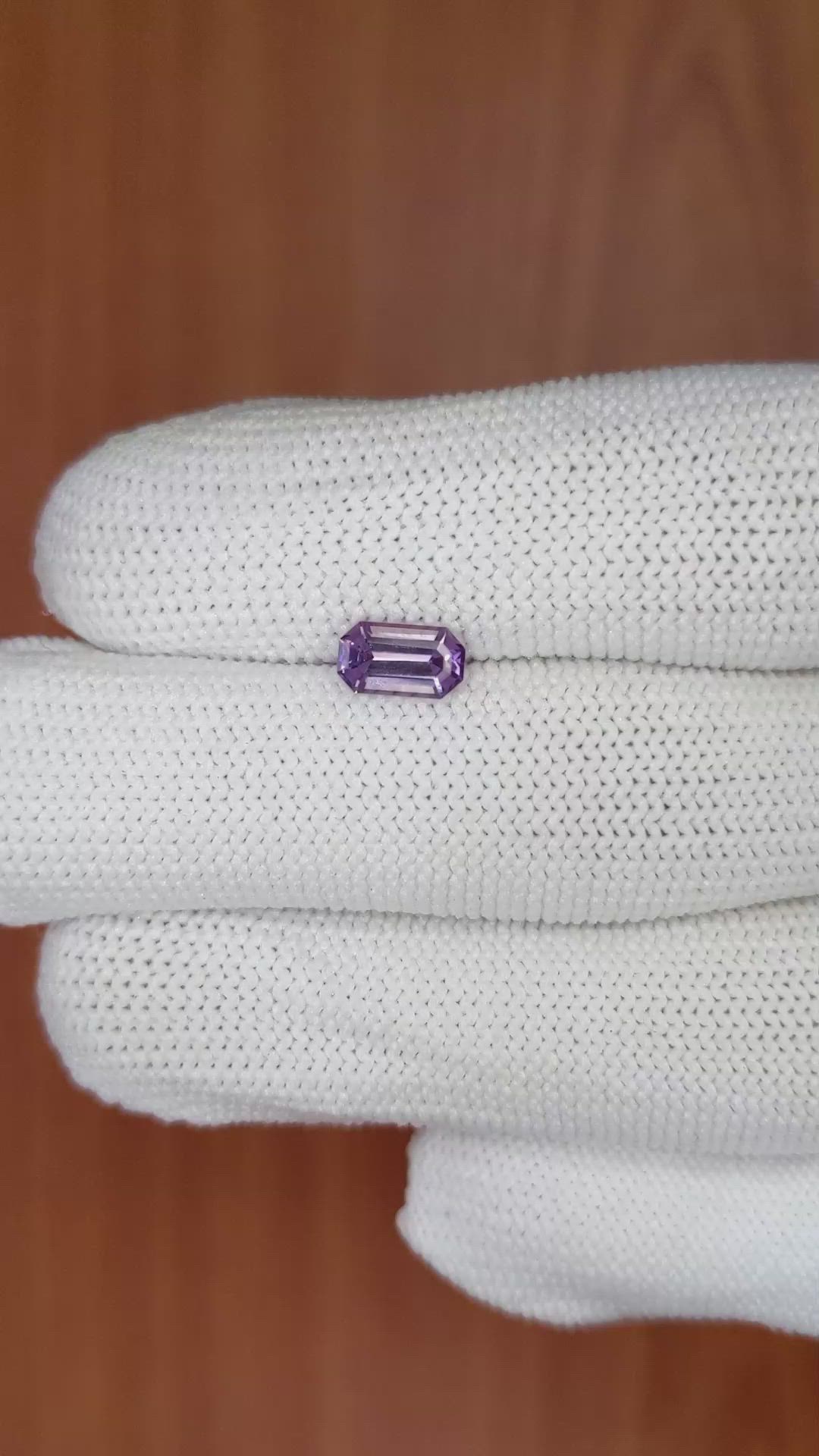1.02 Ct. Purple Sapphire from Ceylon (Sri Lanka) Size Video