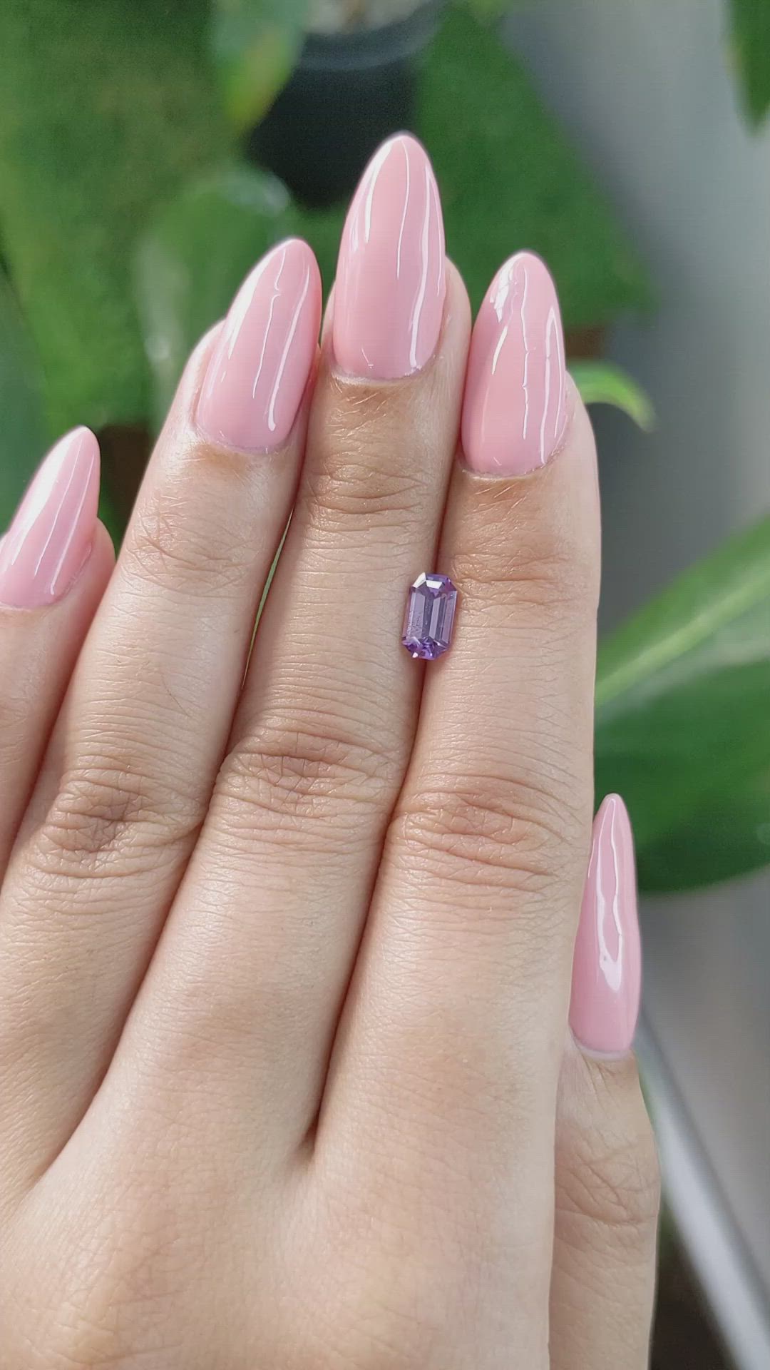 1.02 Ct. Purple Sapphire from Ceylon (Sri Lanka) Size Video