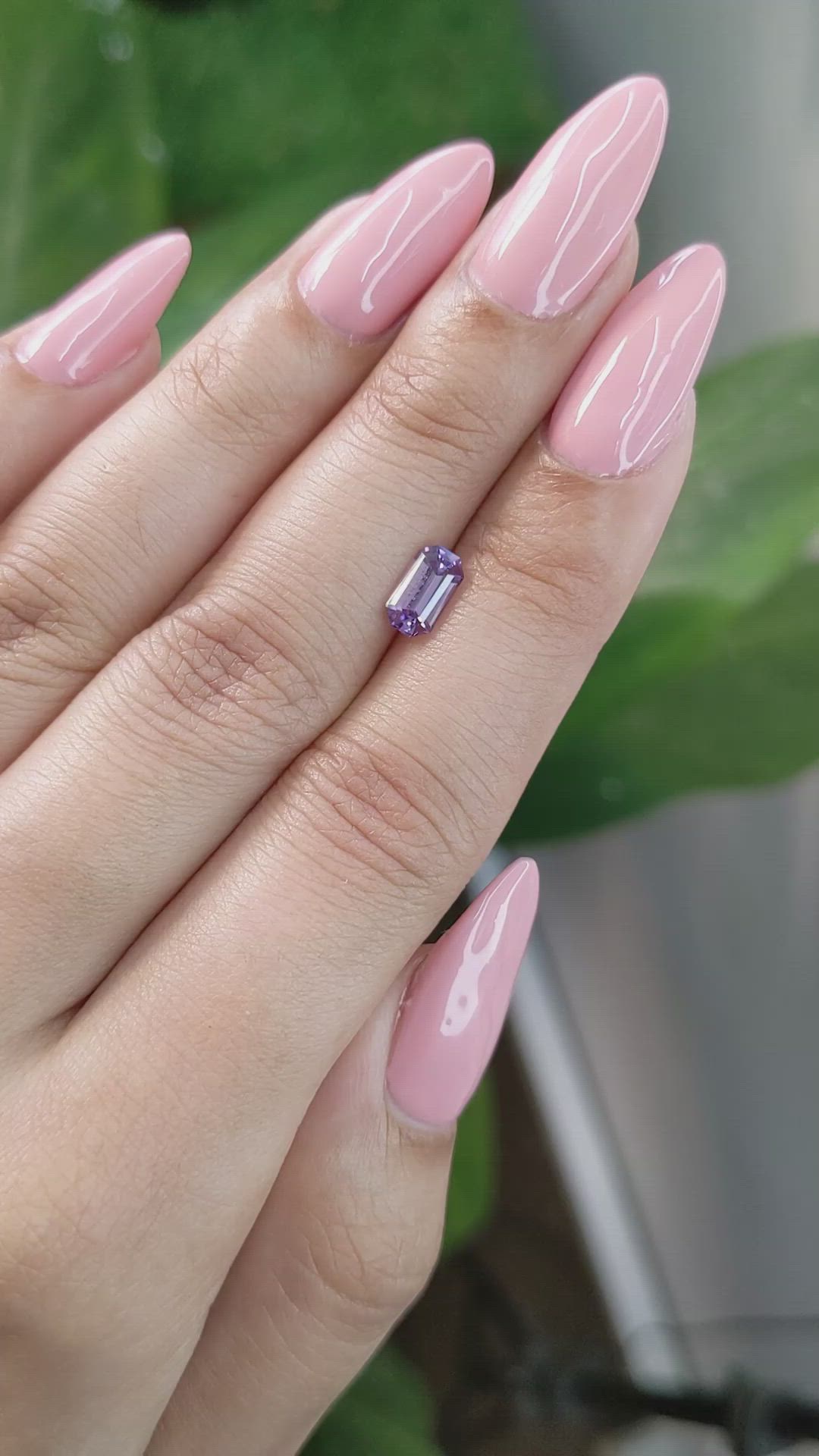 1.02 Ct. Purple Sapphire from Ceylon (Sri Lanka) Size Video