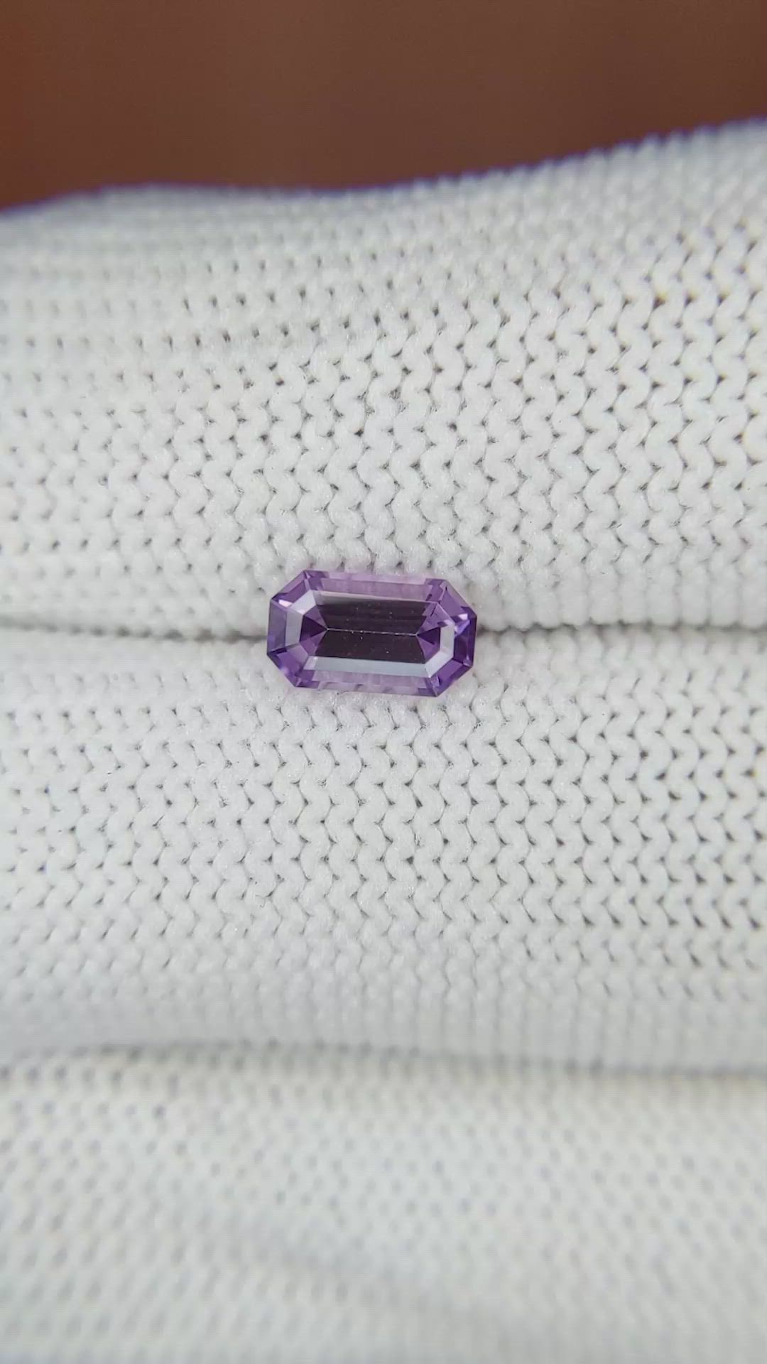 1.02 Ct. Purple Sapphire from Ceylon (Sri Lanka) Size Video
