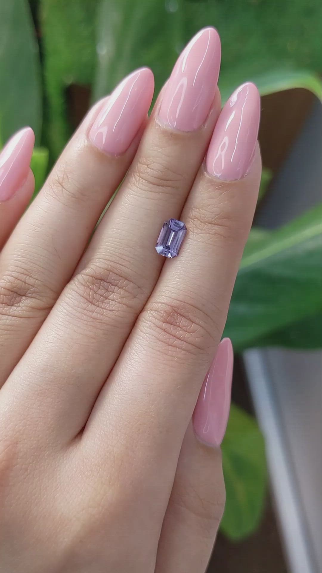 1.24 Ct. Purple Sapphire from Ceylon (Sri Lanka) Size Video