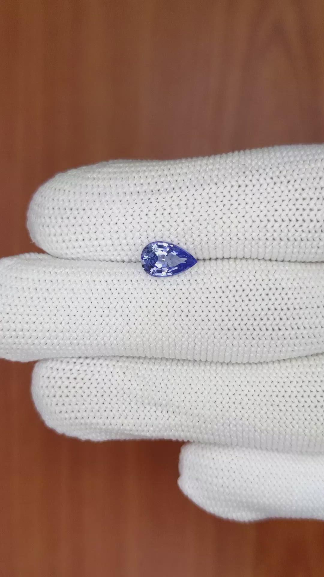 1.17 Ct. Blue Sapphire from Ceylon (Sri Lanka) Size Video