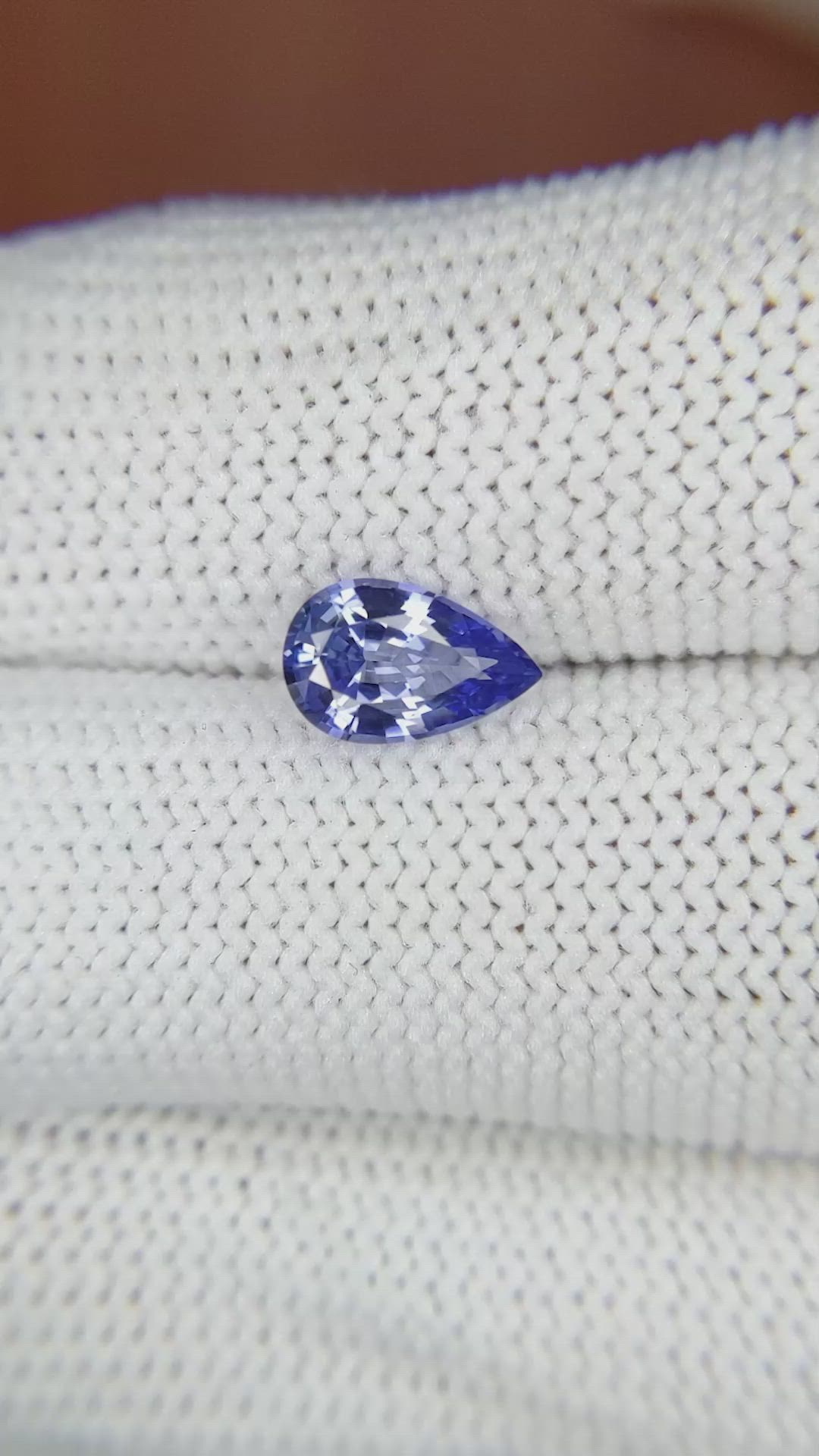 1.17 Ct. Blue Sapphire from Ceylon (Sri Lanka) Size Video