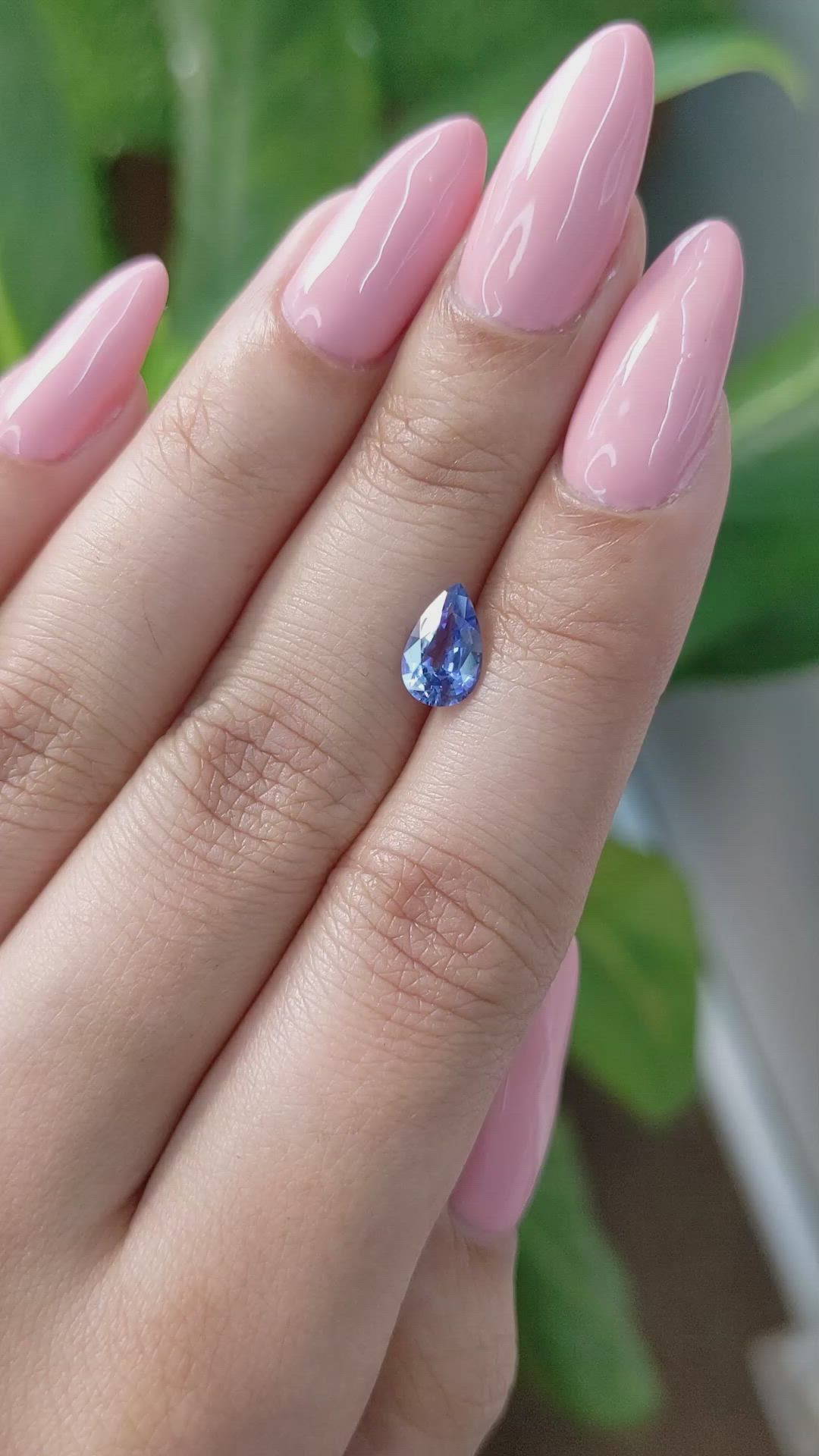 1.17 Ct. Blue Sapphire from Ceylon (Sri Lanka) Size Video