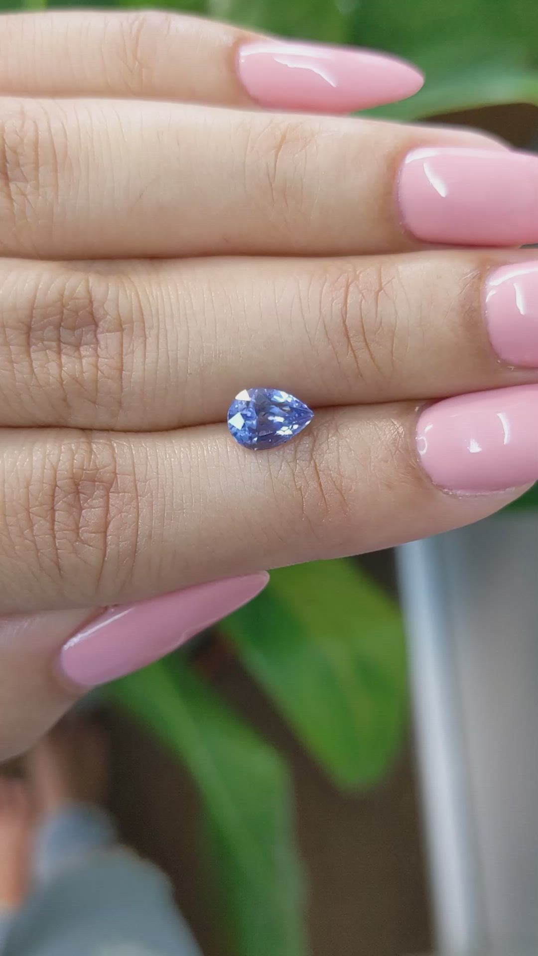 1.34 Ct. Blue Sapphire from Ceylon (Sri Lanka) Size Video