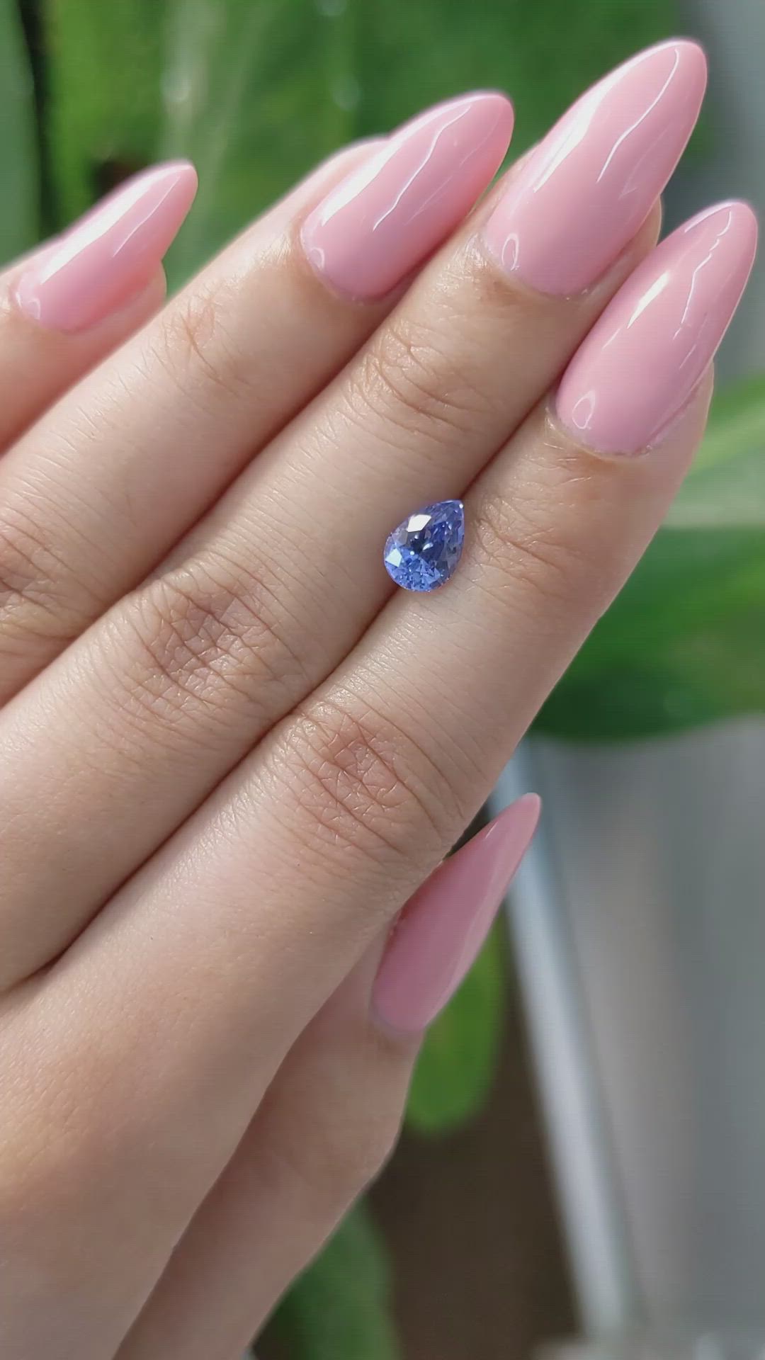 1.34 Ct. Blue Sapphire from Ceylon (Sri Lanka) Size Video