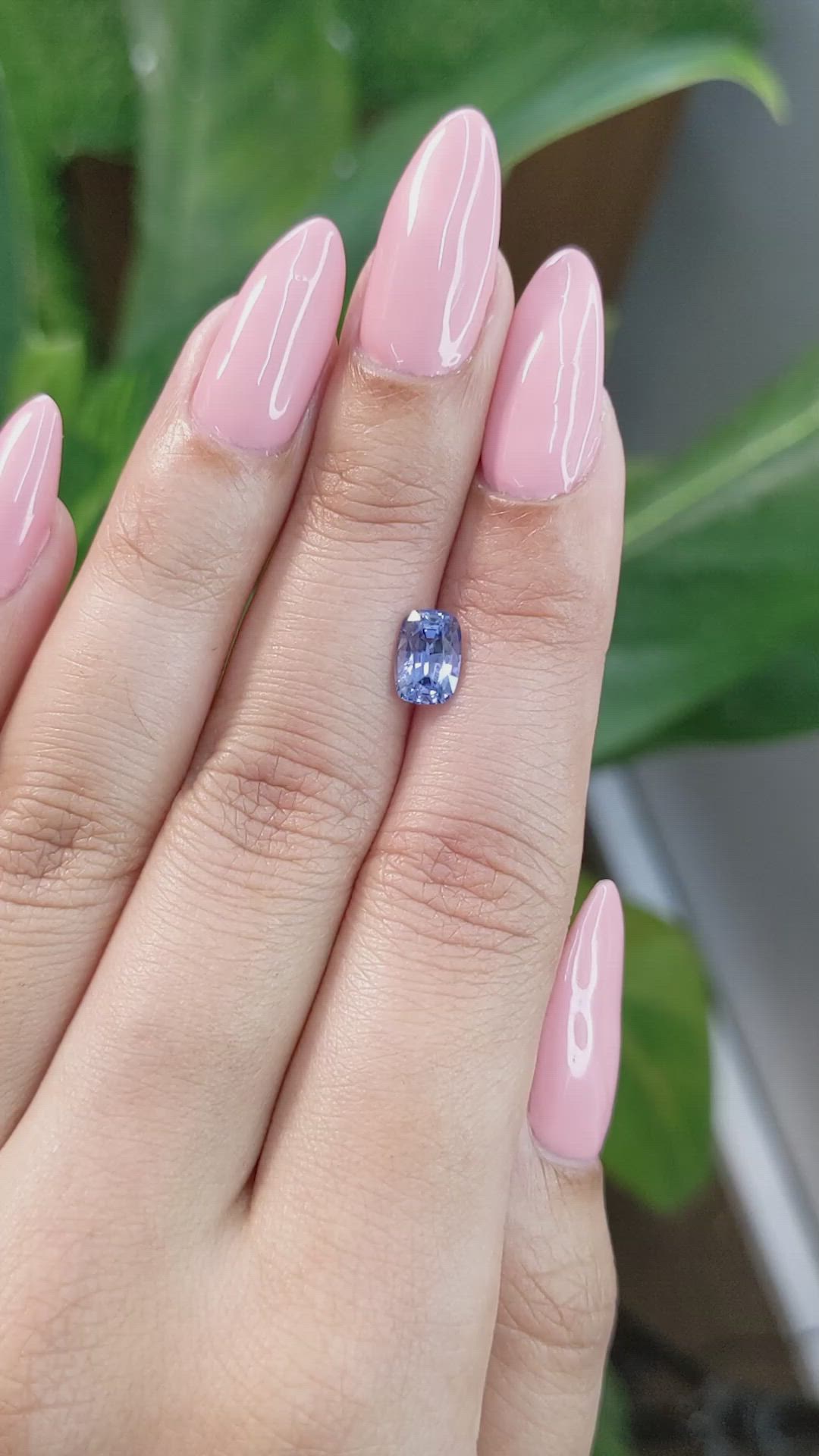 1.30 Ct. Blue Sapphire from Ceylon (Sri Lanka) Size Video