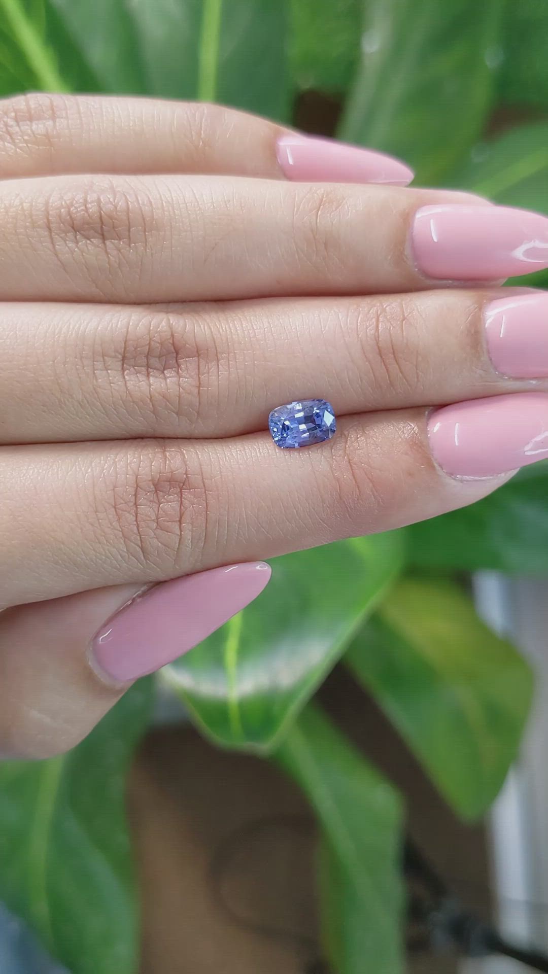 1.30 Ct. Blue Sapphire from Ceylon (Sri Lanka) Size Video