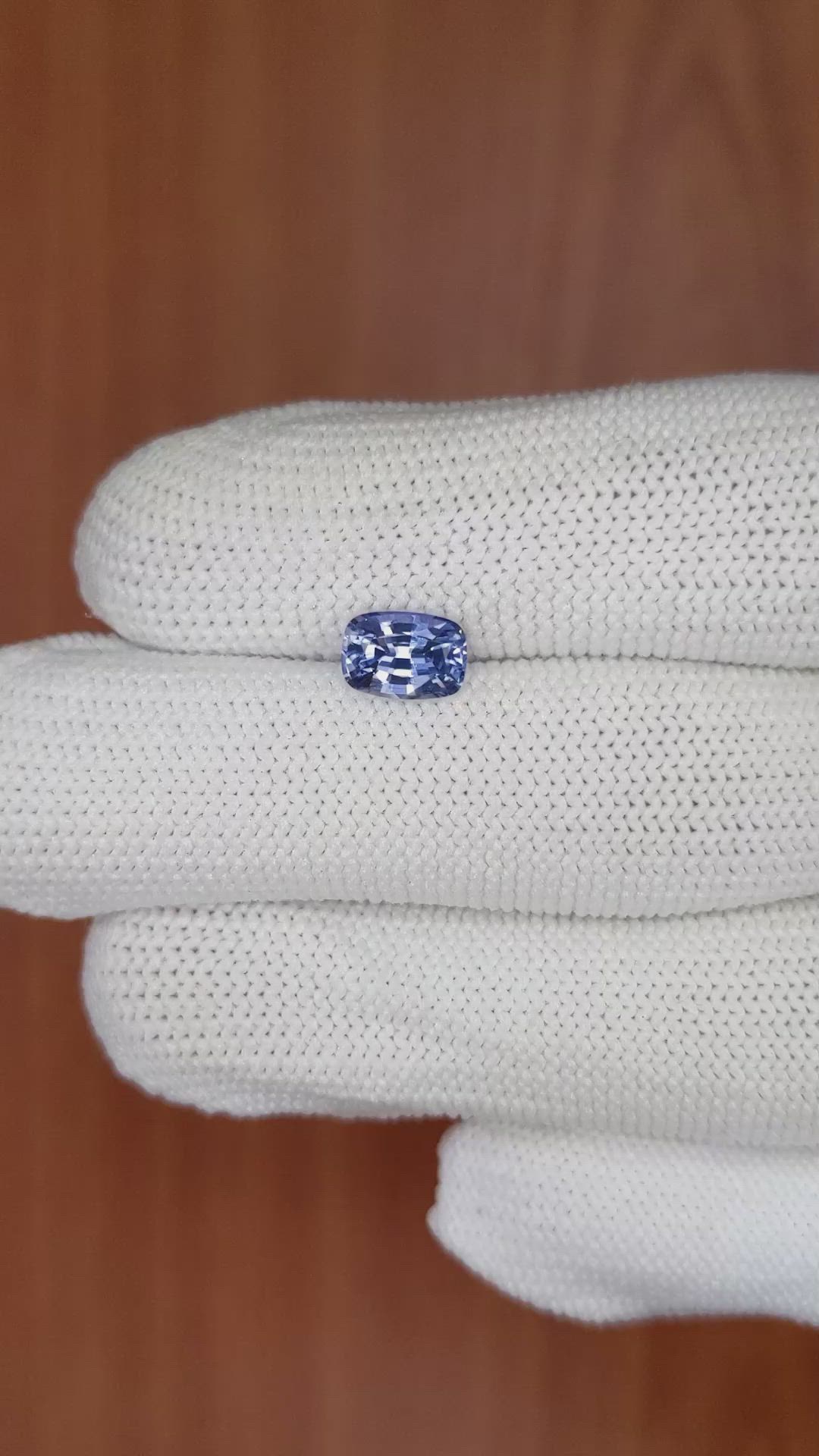 1.30 Ct. Blue Sapphire from Ceylon (Sri Lanka) Size Video