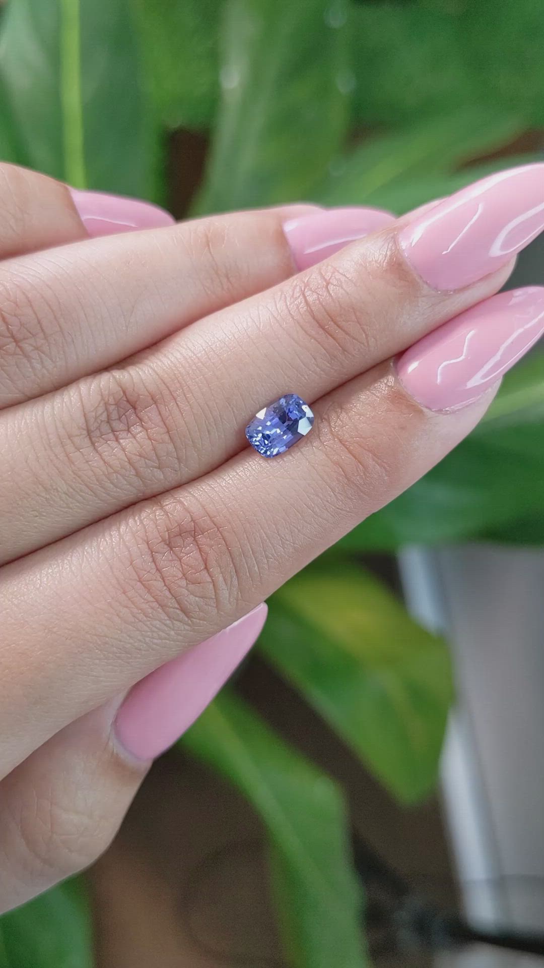 1.30 Ct. Blue Sapphire from Ceylon (Sri Lanka) Size Video