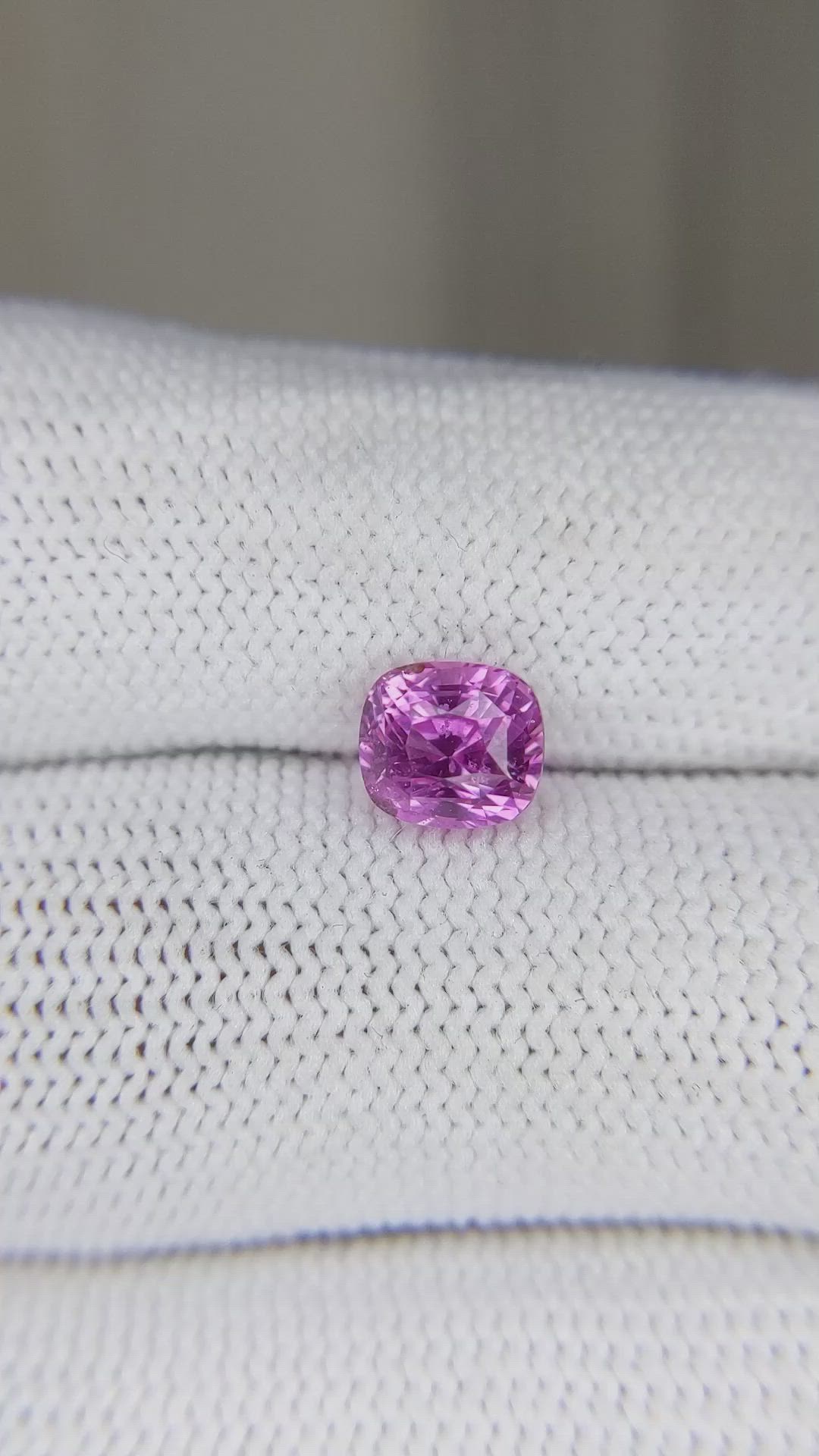 1.79 Ct. Pinkish Purple Sapphire from Ceylon (Sri Lanka) Size Video
