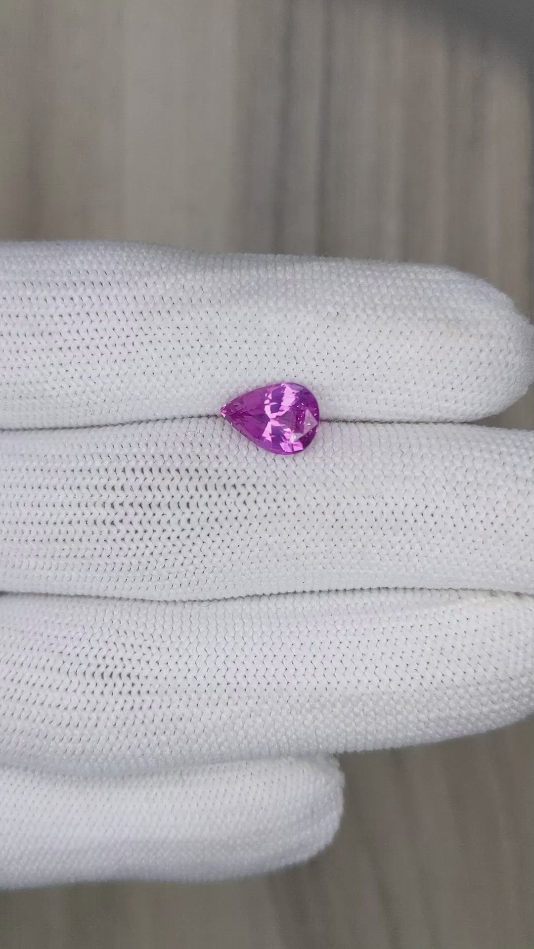 2.05 Ct. Purplish Pink Sapphire from Ceylon (Sri Lanka) Size Video