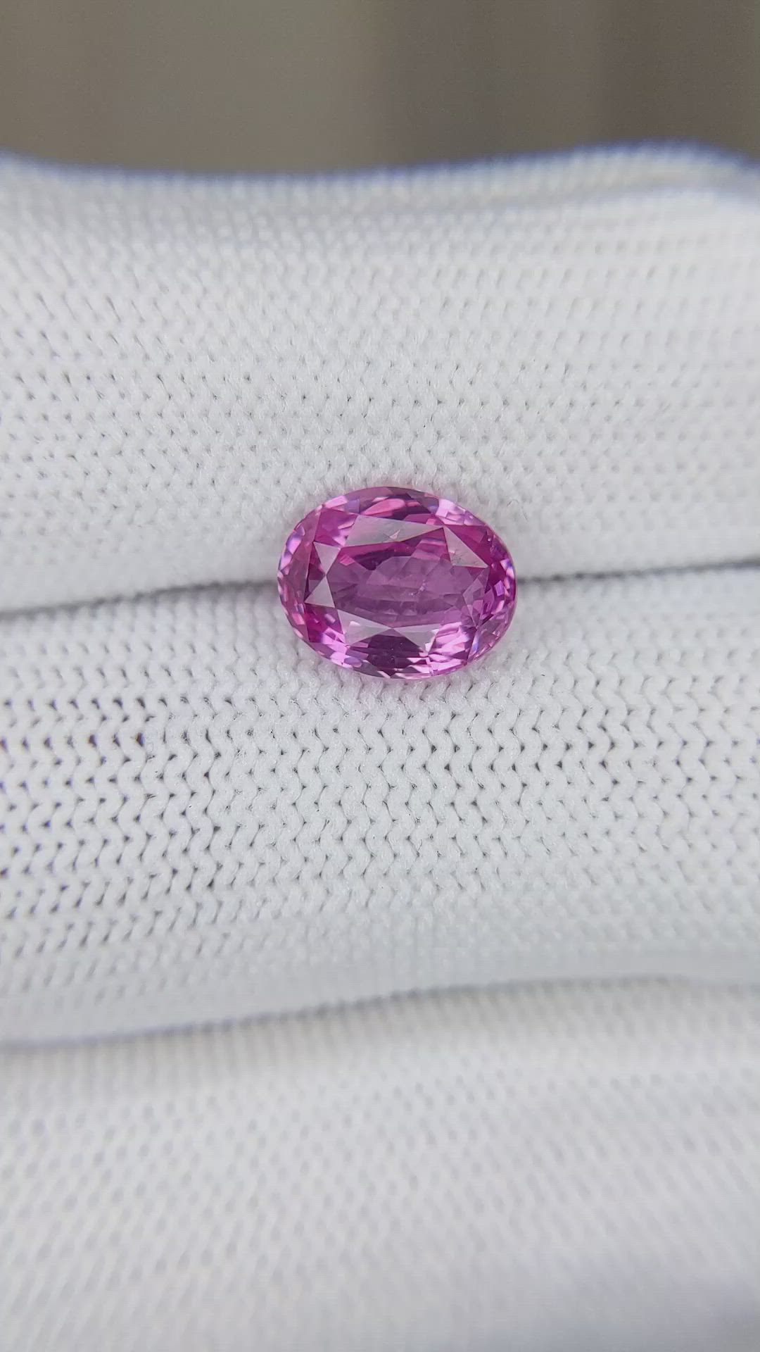 3.04 Ct. Pink Sapphire from Ceylon (Sri Lanka) Size Video