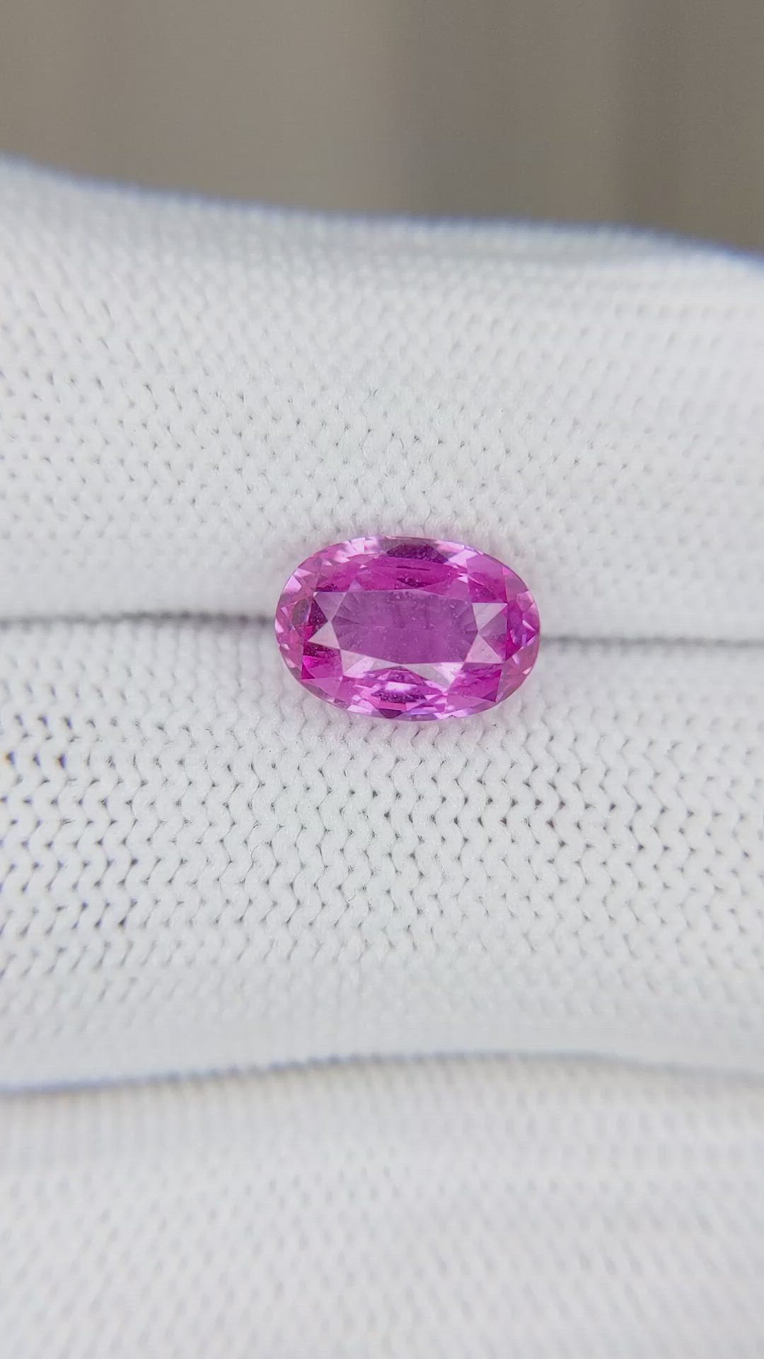 3.24 Ct. Pink Sapphire from Ceylon (Sri Lanka) Size Video