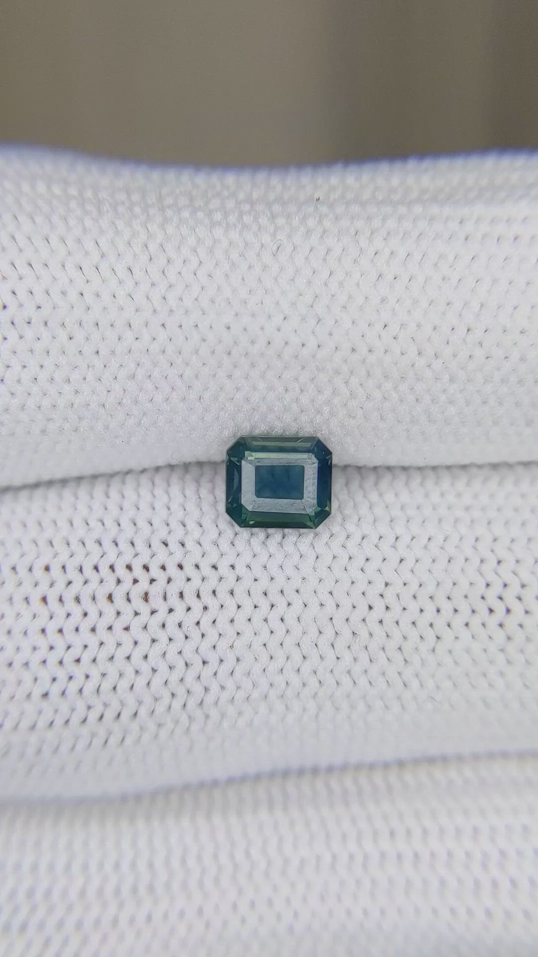 0.89 Ct. Bluish Green Sapphire from Ceylon (Sri Lanka) Size Video