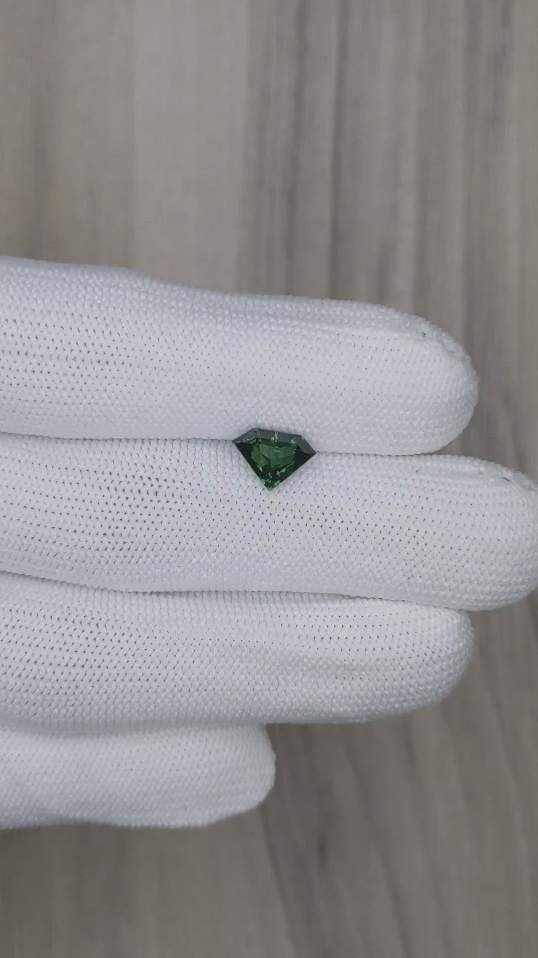 1.52 Ct. Bluish Green Sapphire from Ceylon (Sri Lanka) Size Video